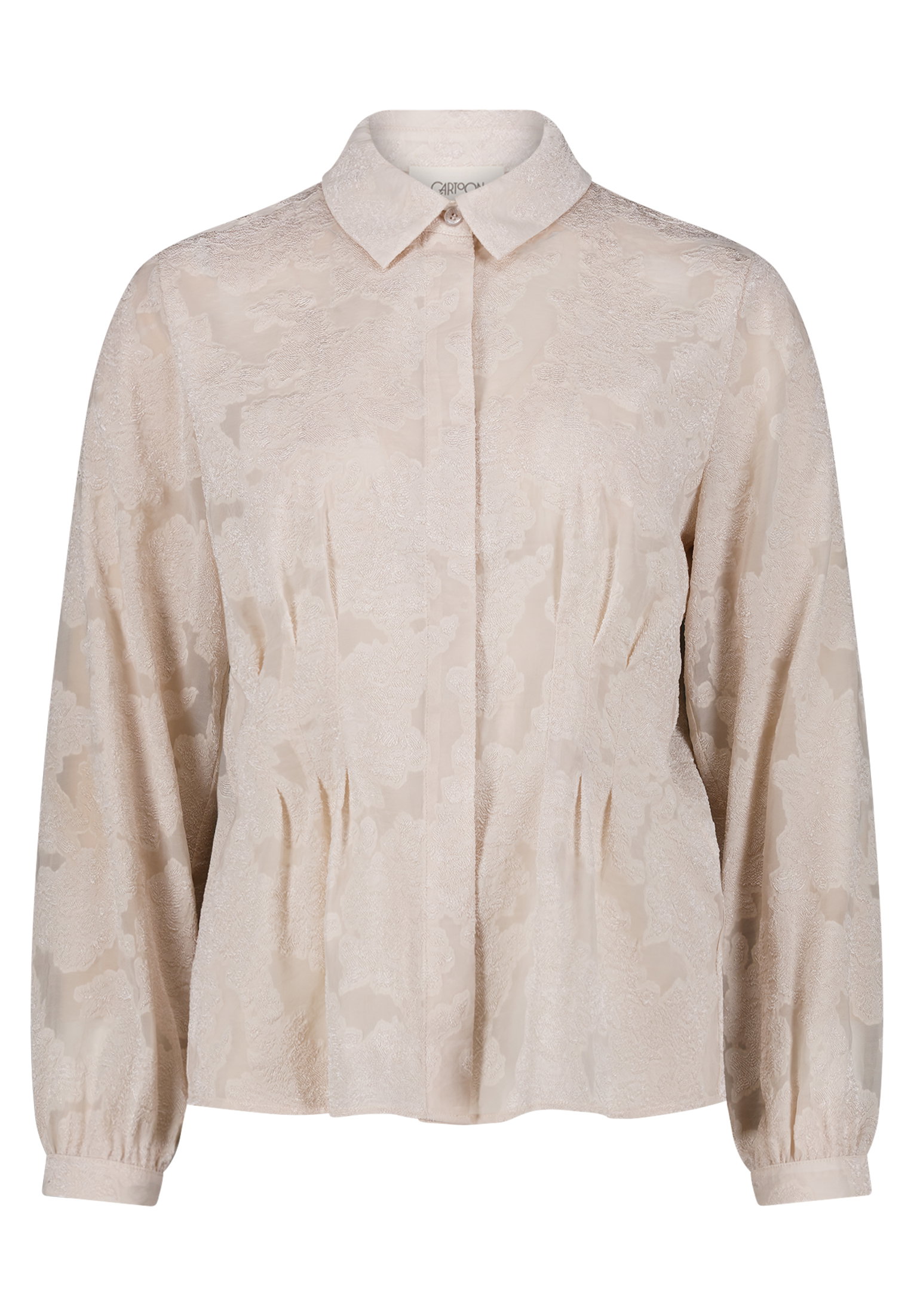 Bluse Kurz 1/1 Arm, Cream/Cream #1