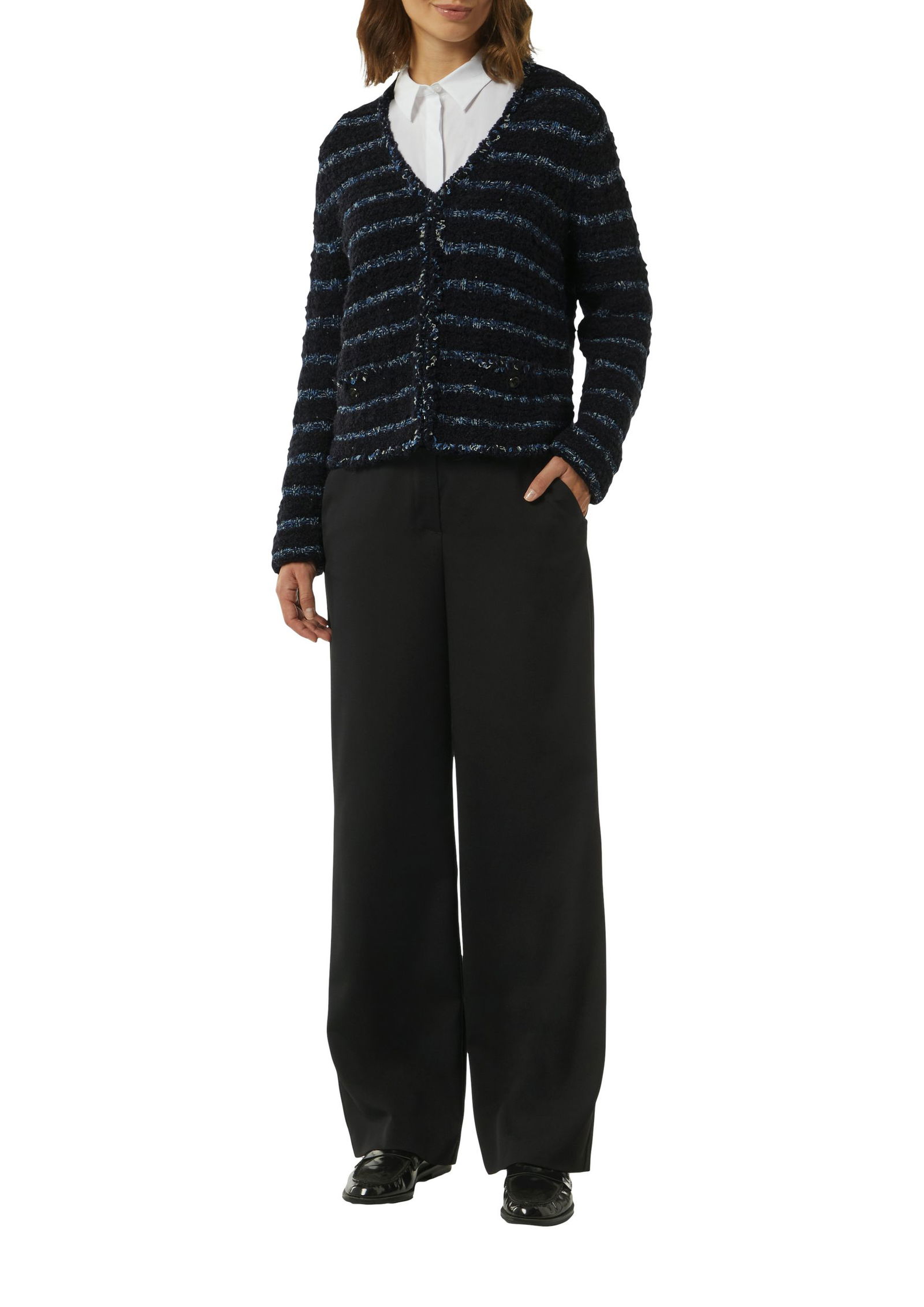Comma | Comma Strickjacke | Cardigan | 36 | blau