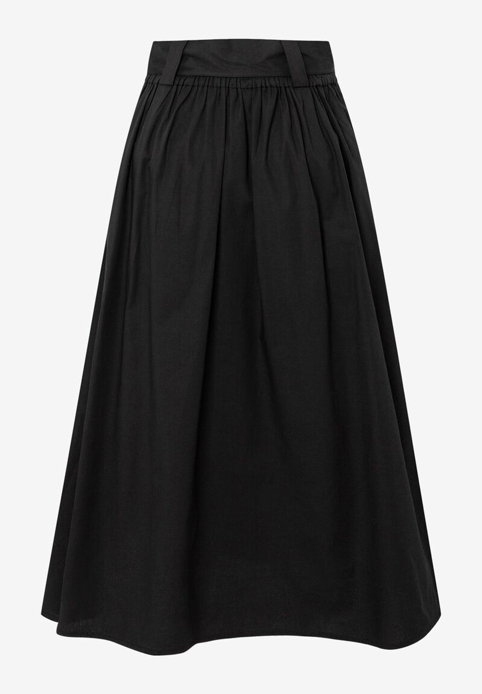  |  Poplin Print Skirt, black | 34 | schwarz