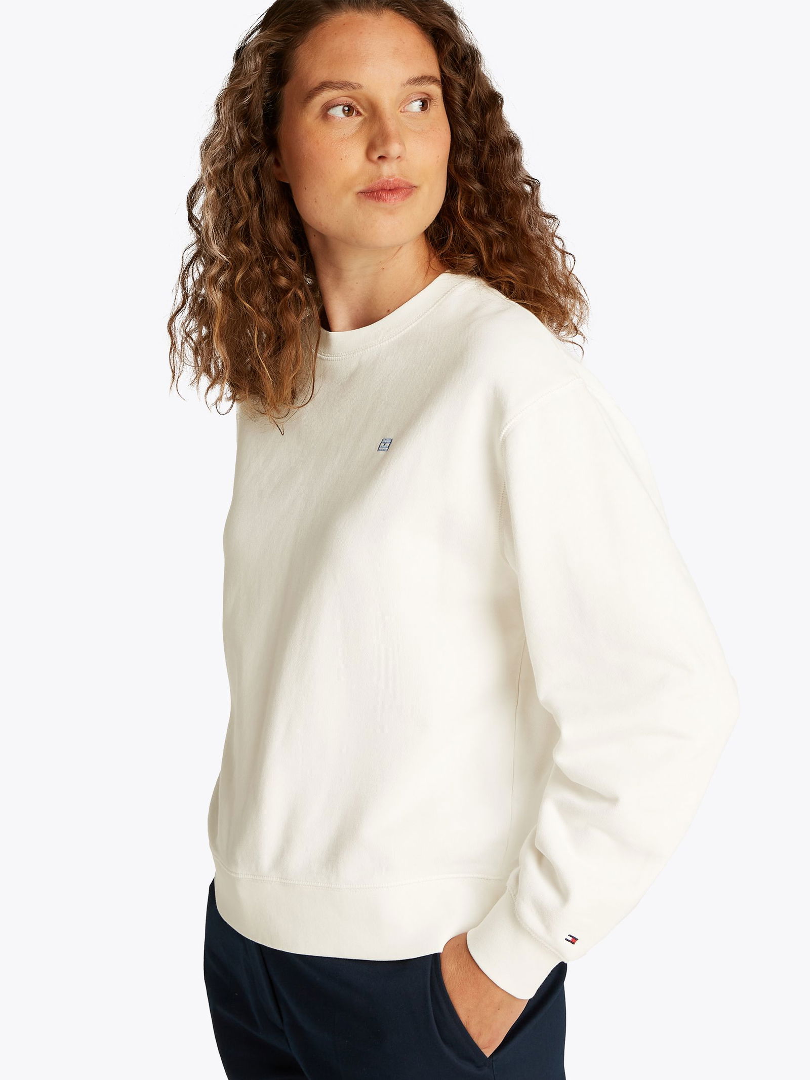 Tommy Hilfiger |  Tommy Hilfiger Sweatshirt  | S | ecru