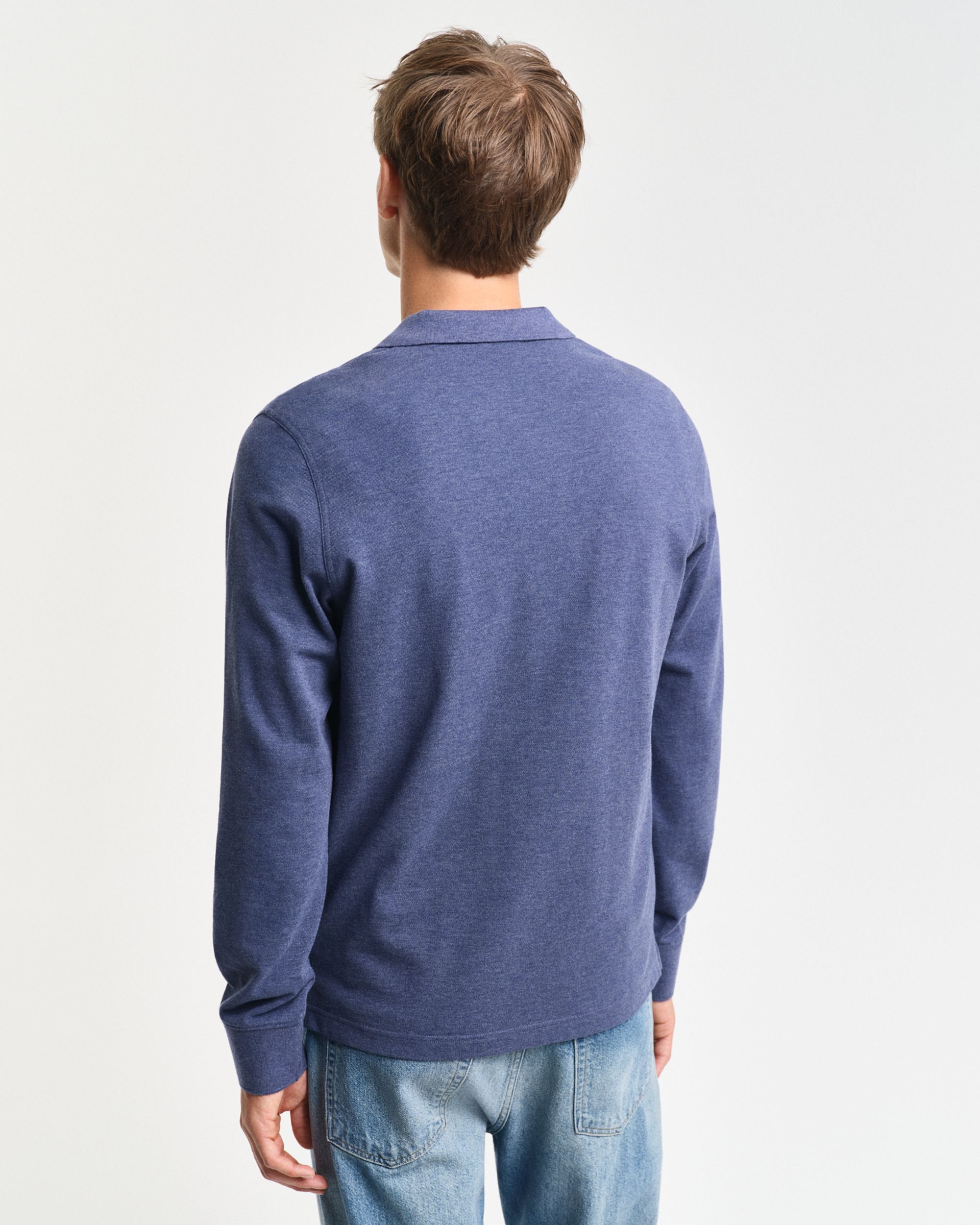 Gant |  Gant Longsleeve  | XL | dk jeansblue melange