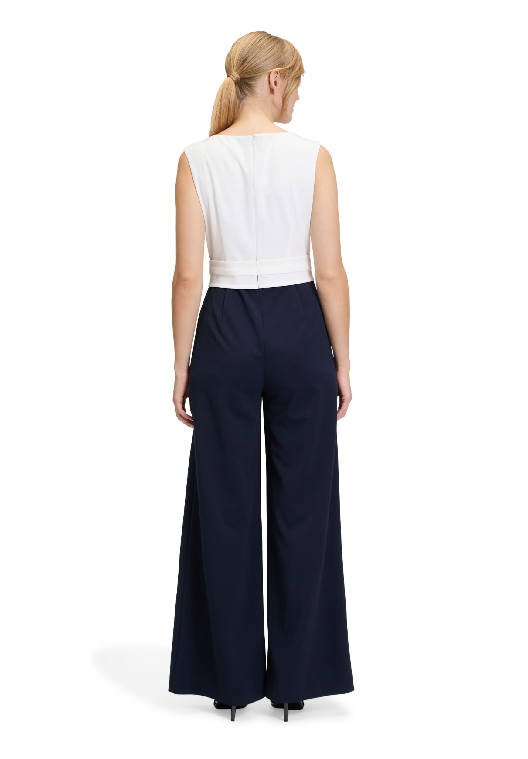 Vera Mont |  Vera Mont Jumpsuit  | 42 | dark blue/cream