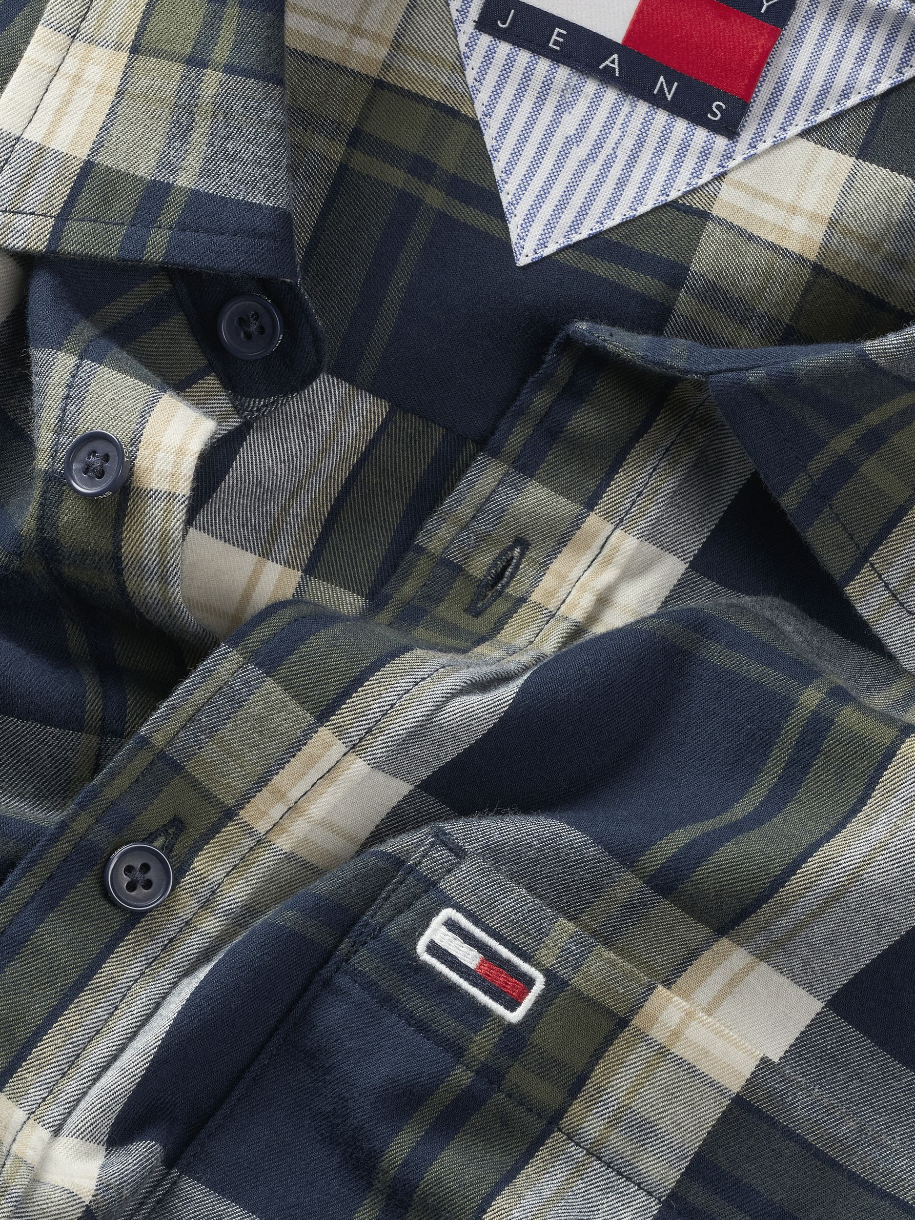  |  TJM REG CHECK FLANNEL SHIRT EXT | L | dark night navy