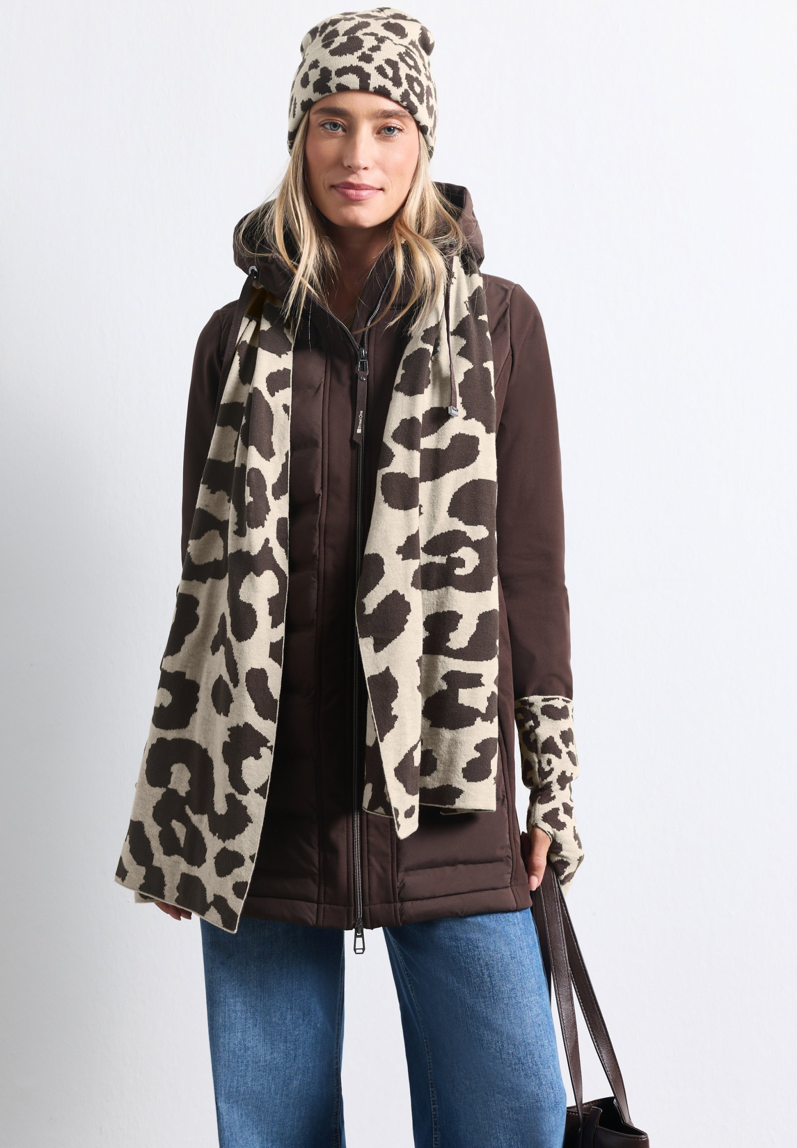 OP_Longscarf_Leo Fine Knit Set, auburn brown #4