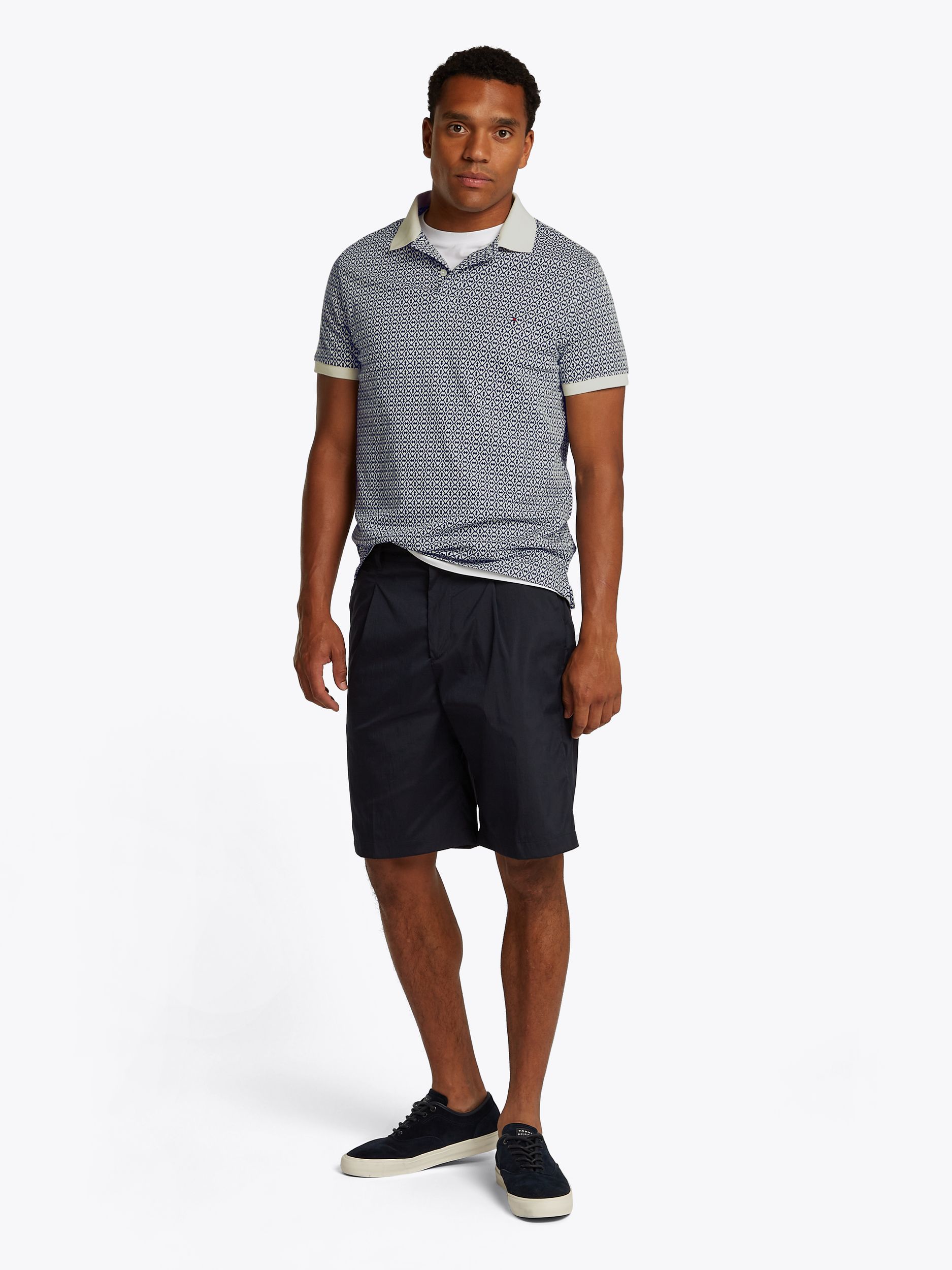 Tommy Hilfiger |  Tommy Hilfiger Poloshirt  | XL | cloudy blue / yale navy / white