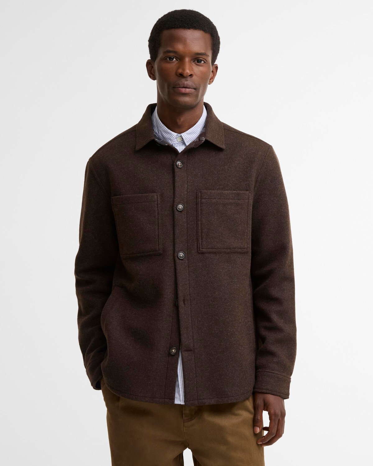 Barbour Overshirt Marltown Tailored aus Woll-Mix #1