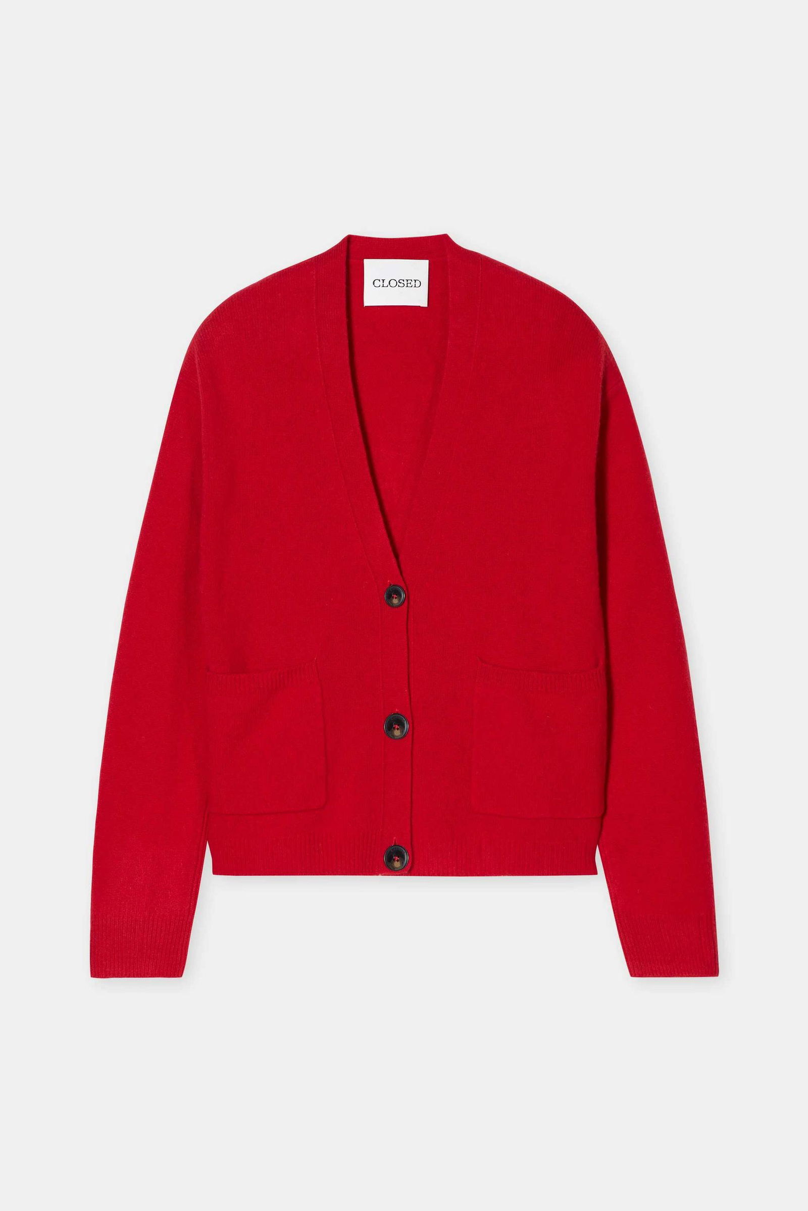 f3c10f2720a9b54ff564062497e4696c Closed |  Closed Strickjacke aus Wolle | L | rot