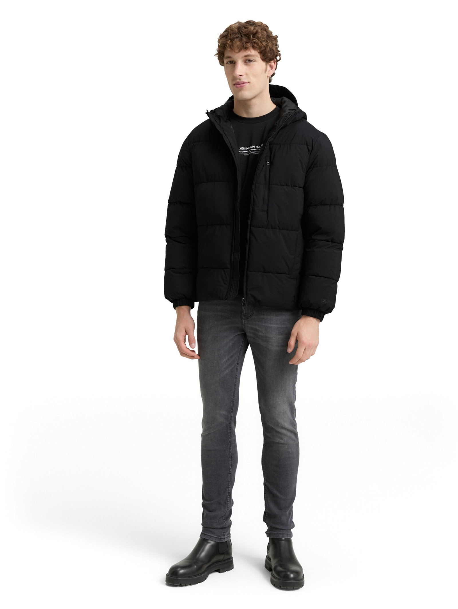 Lightweight Pufferjacke mit Kapuze #3