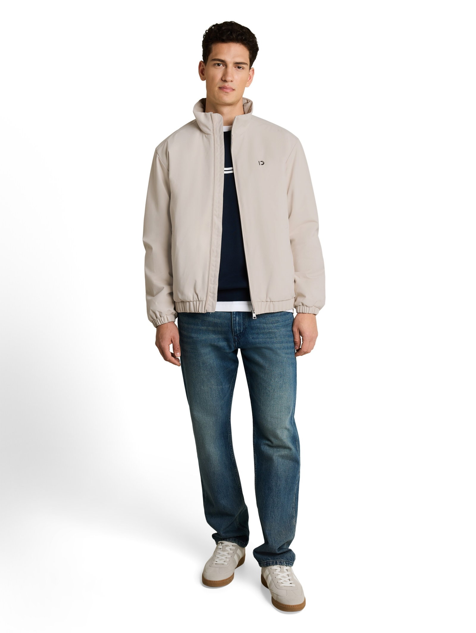 stand-up collar blouson, Dusty Beige #3