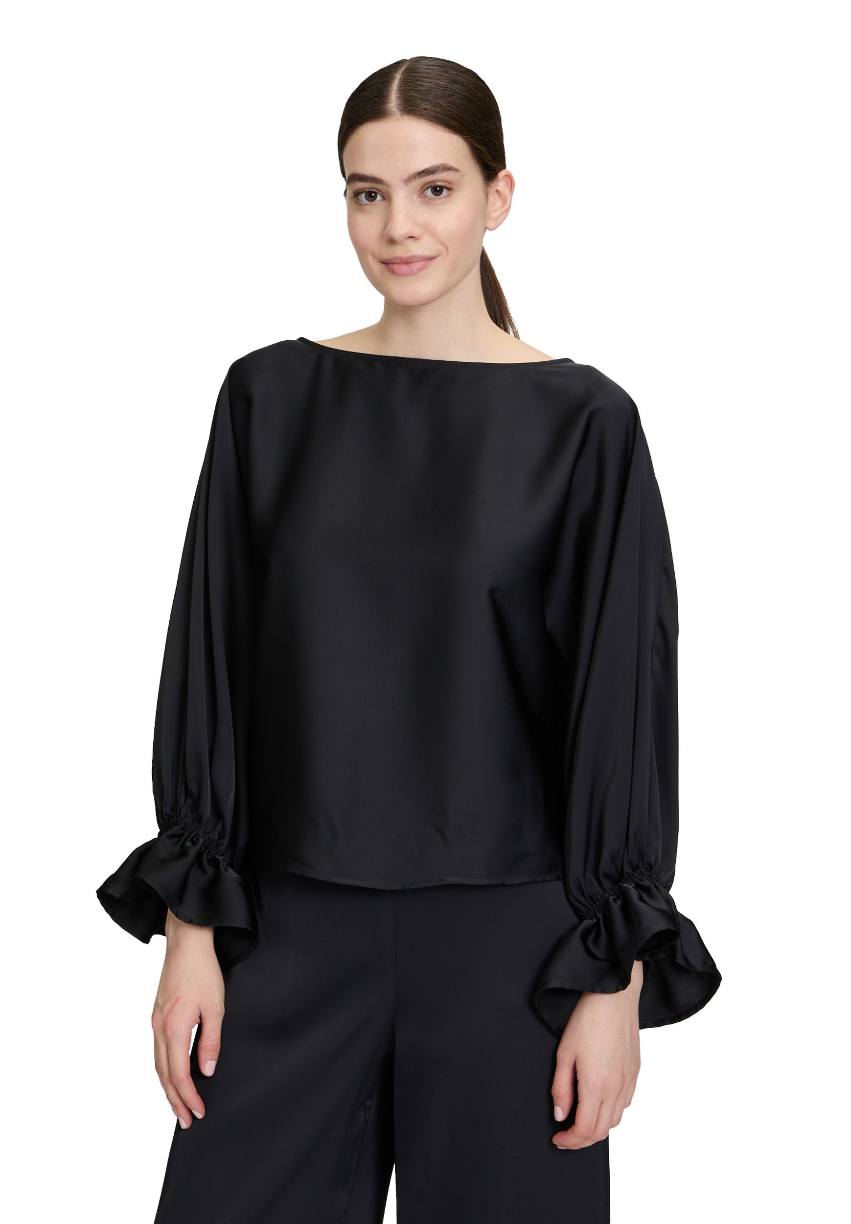 V by Vera Mont |  Satin-Bluse | 34 | schwarz
