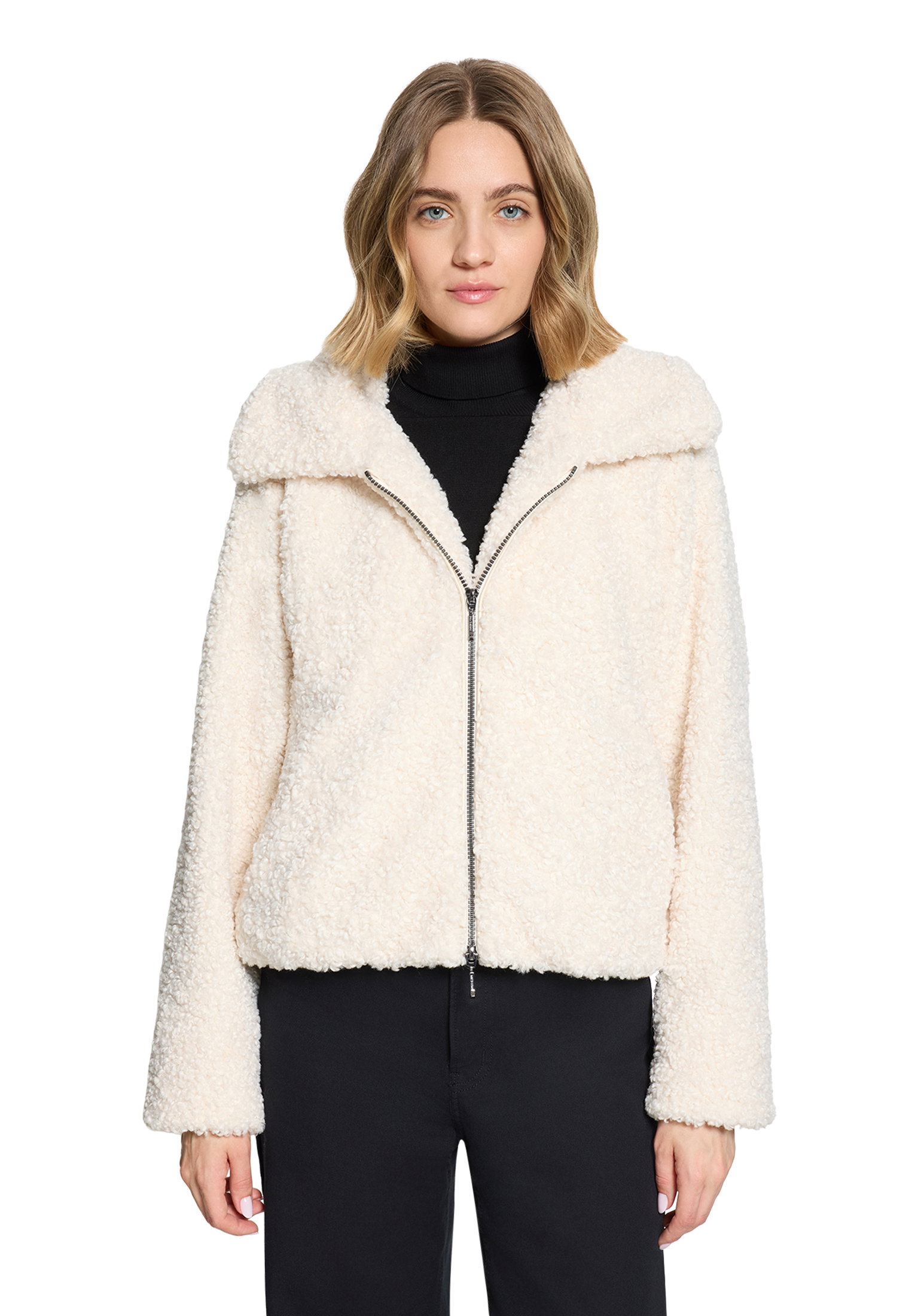 Jacke PlUEsch, Pearl Cream #10