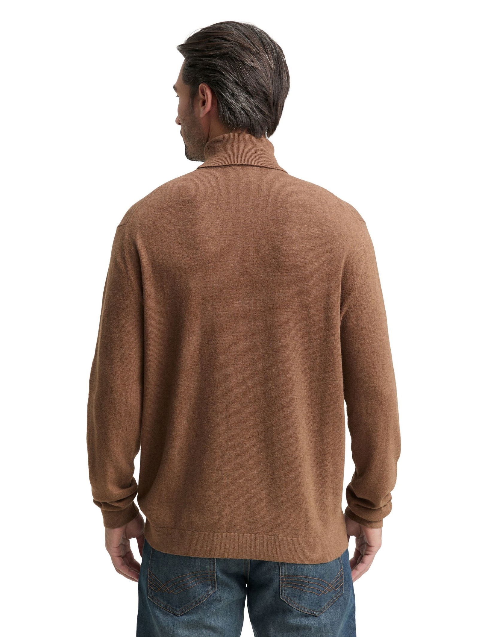 Tom Tailor | Tom Tailor Rollkragenpullover | M | knitted navy melange