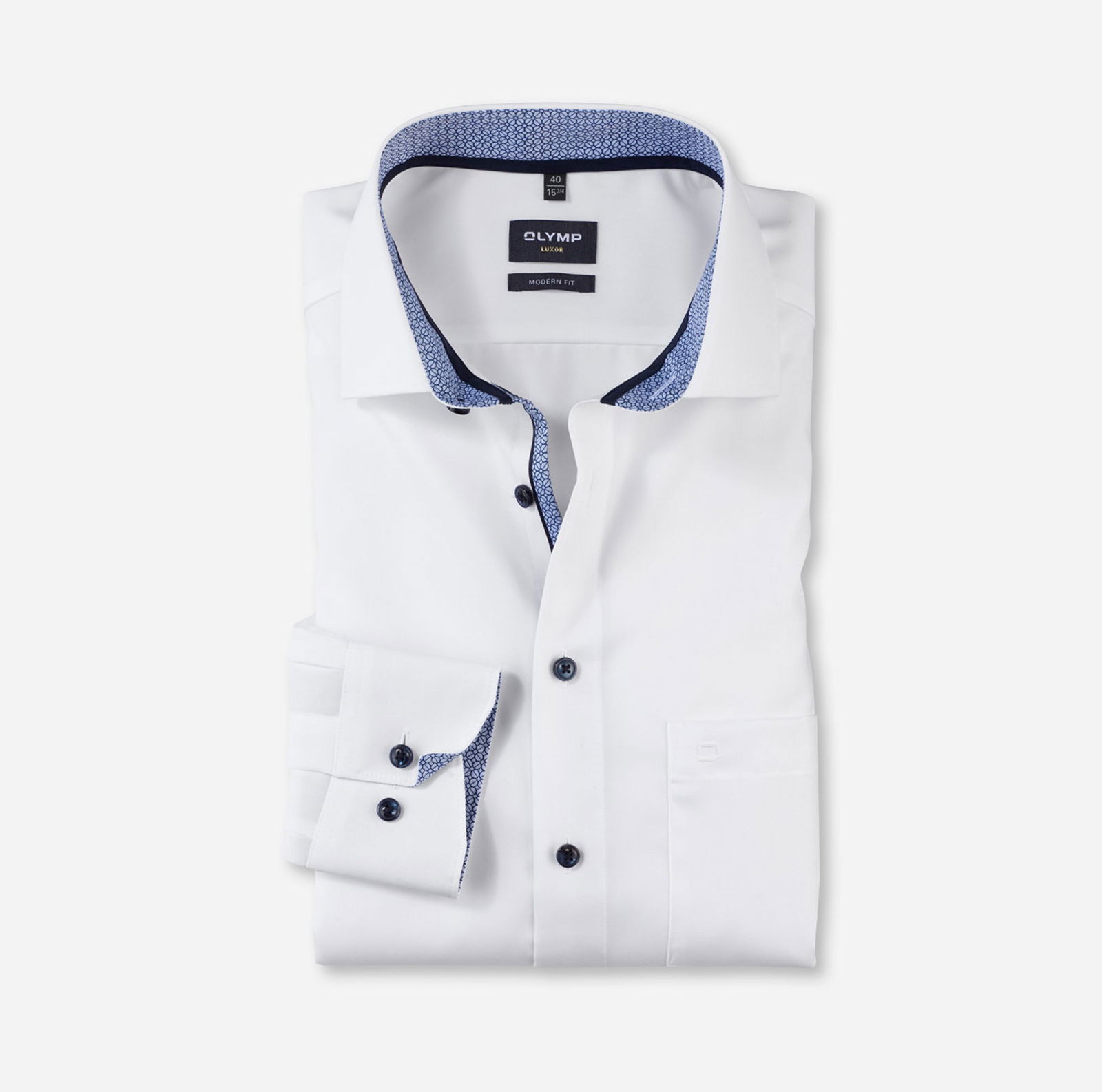 Olymp |  Olymp Hemd Modern Fit  | 39 | weiß