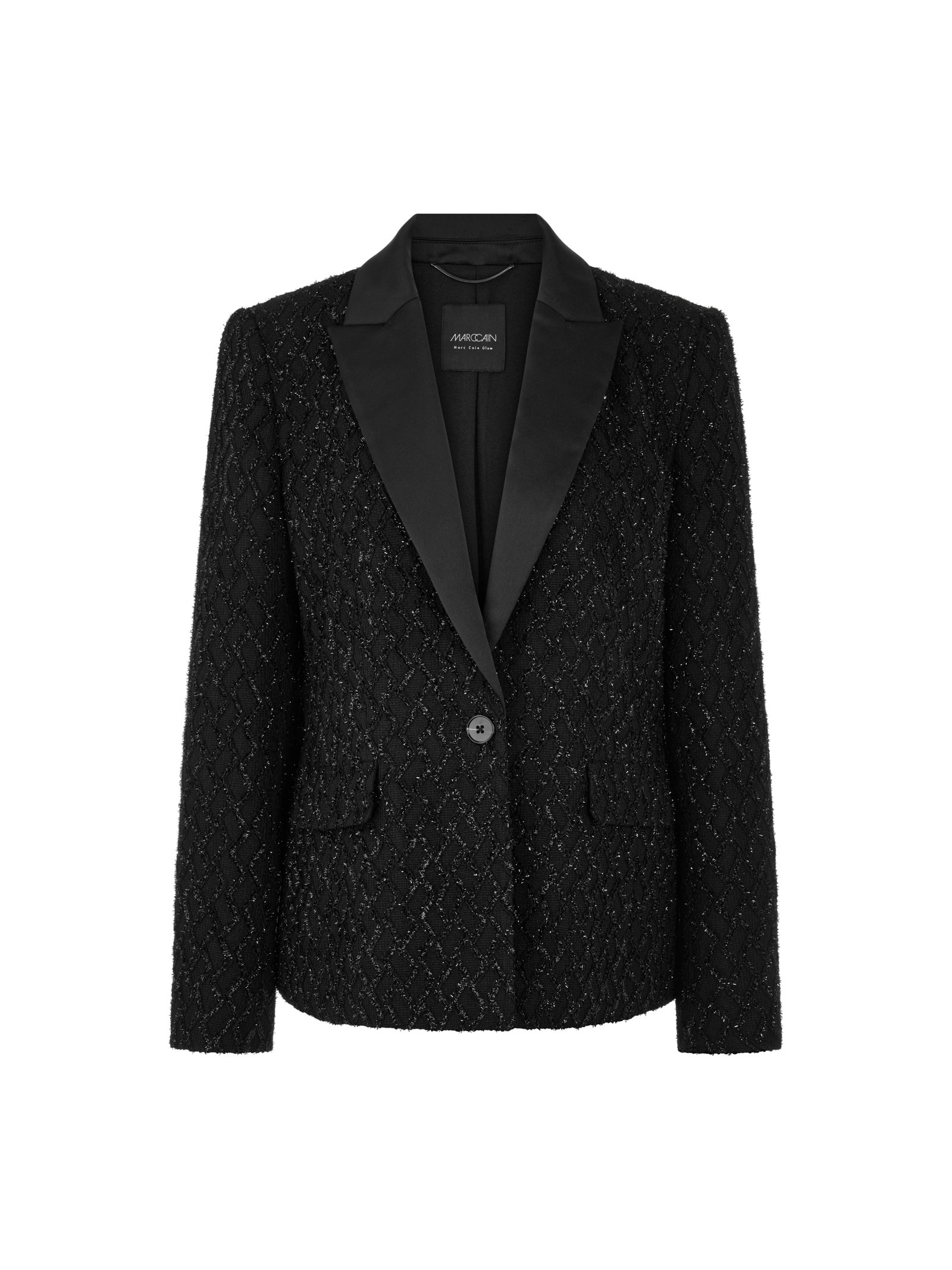 Marc Cain taillierter Blazer mit Glitzer-Details #1