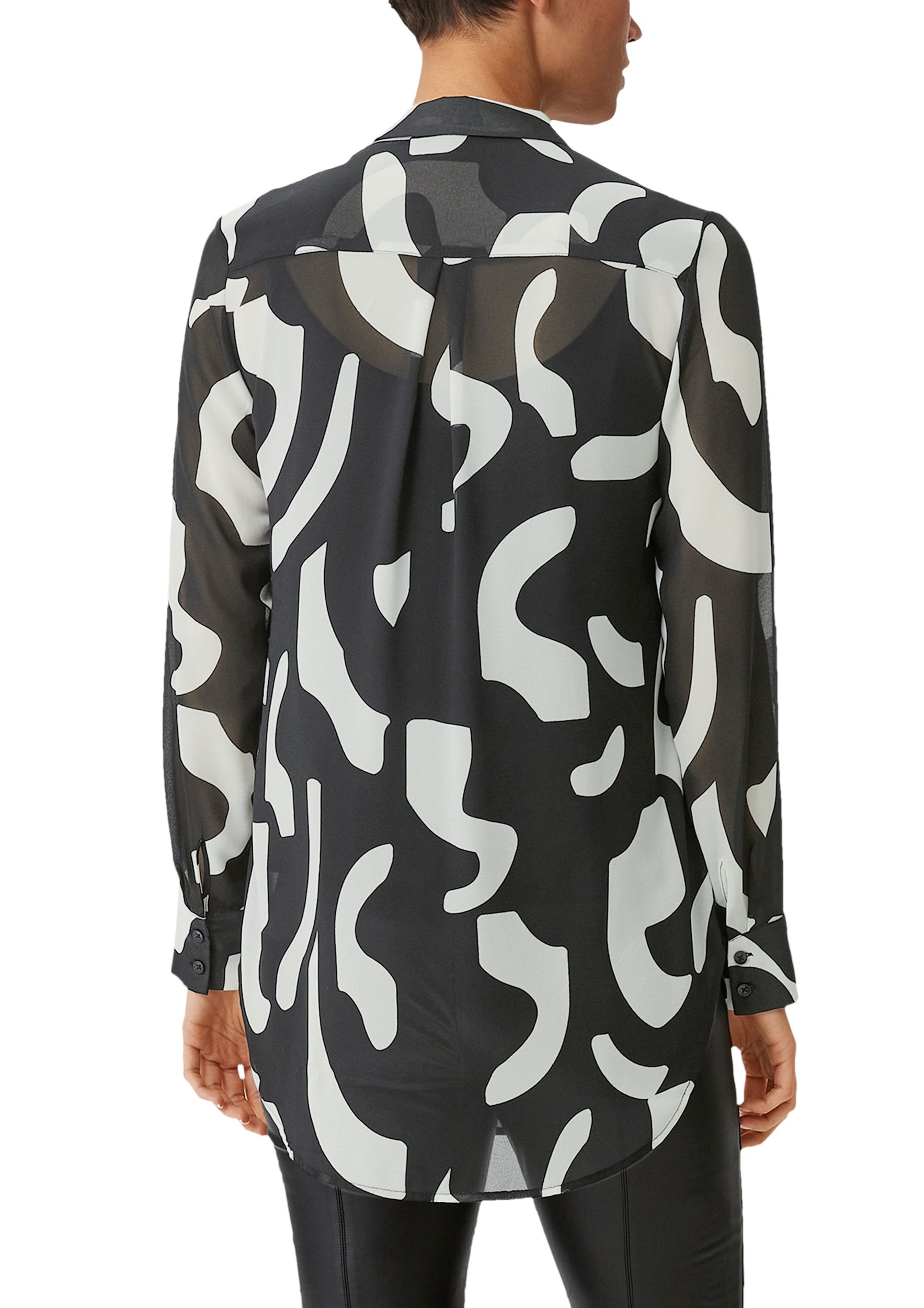 Comma |  Comma Longbluse  | 44 | schwarz