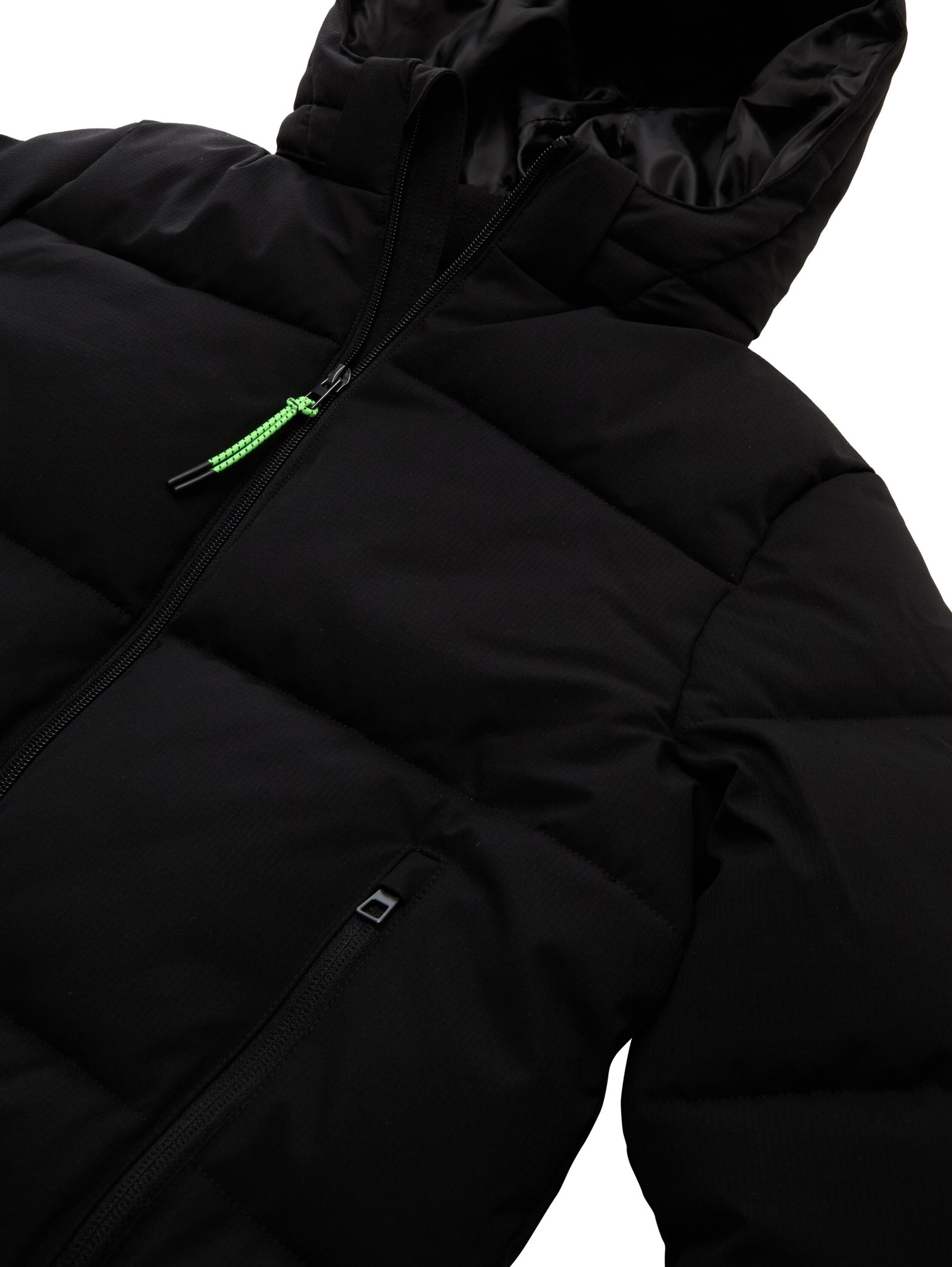 Puffer-Jacke mit abnehmbarer Kapuze #3