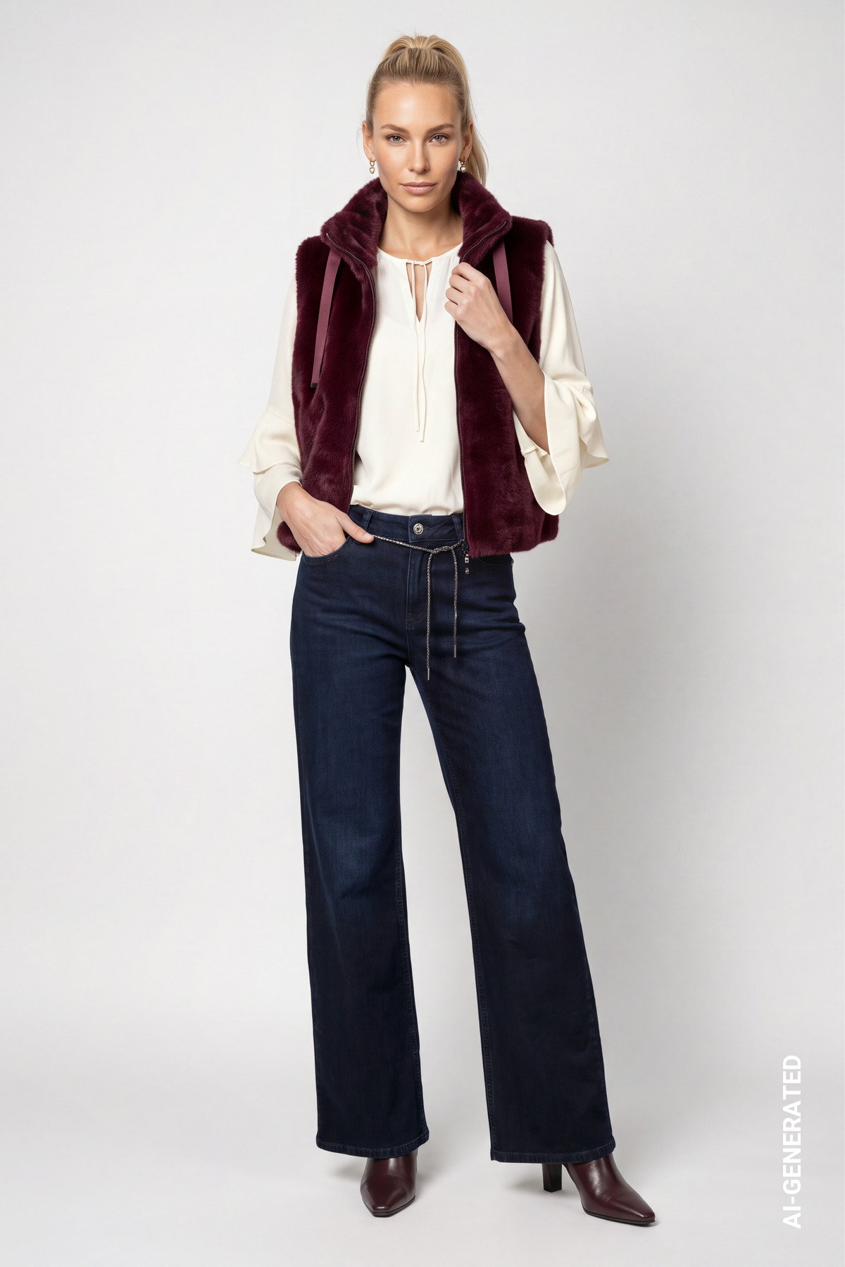 Weste, dark bordeaux #6