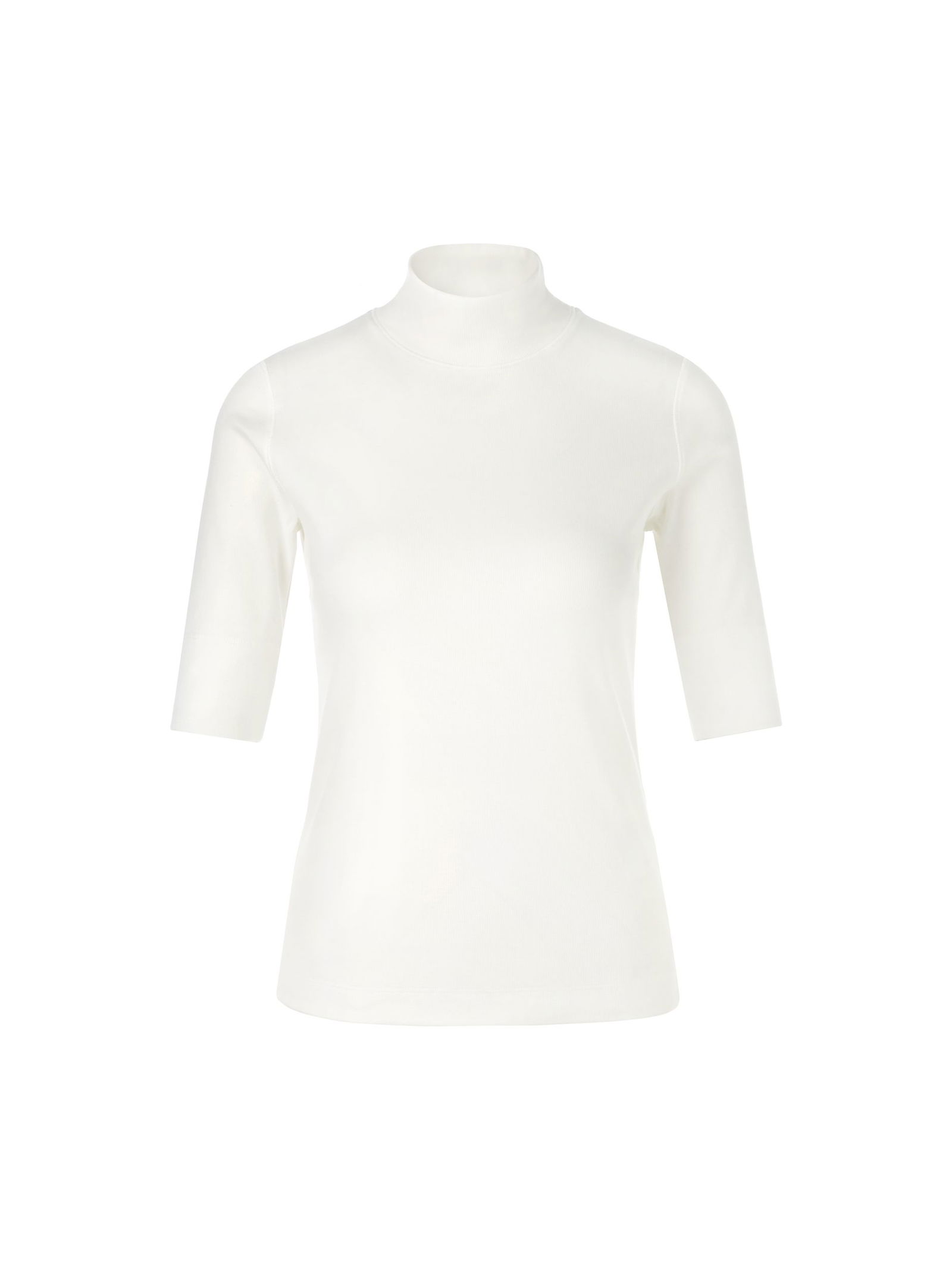 6bf7ae3e63b49822b22d99505112d930 Marc Cain Sports |  Basic-Shirt aus Baumwollstretch | 44 | off-white