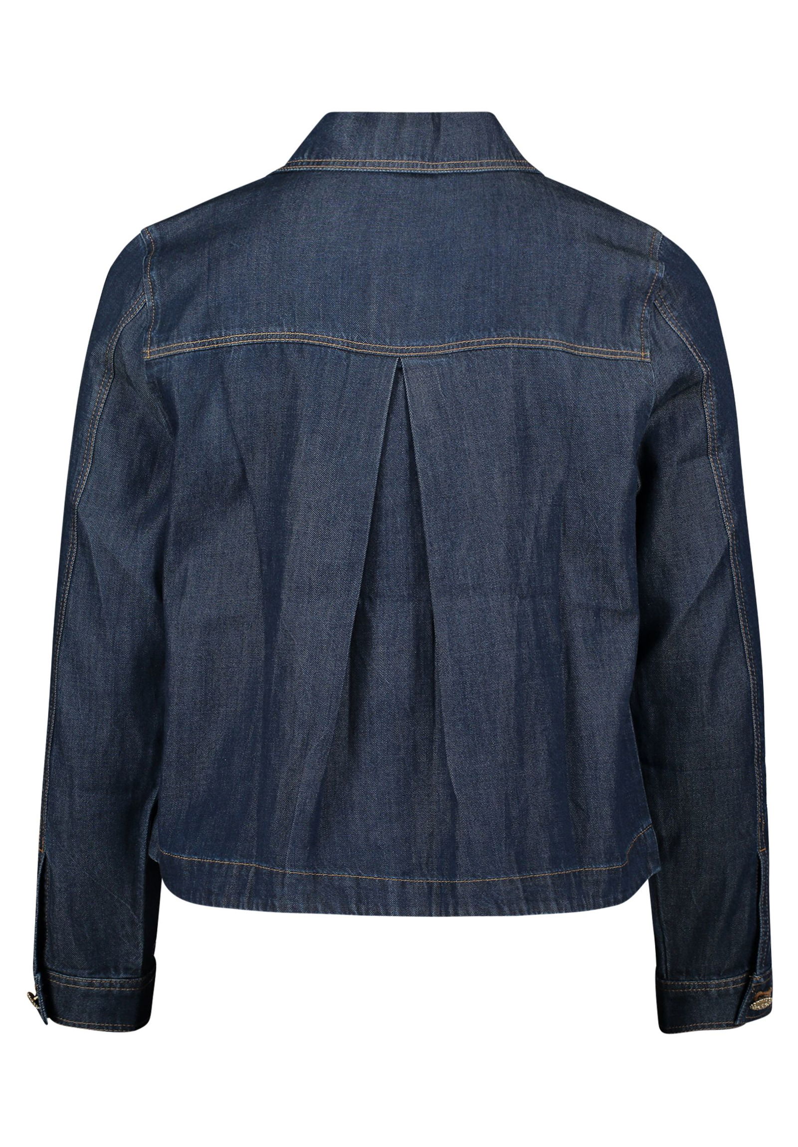 |  Blazerjacke Kurz 1/1 Arm, Dark Blue Denim | 36 | dark blue denim