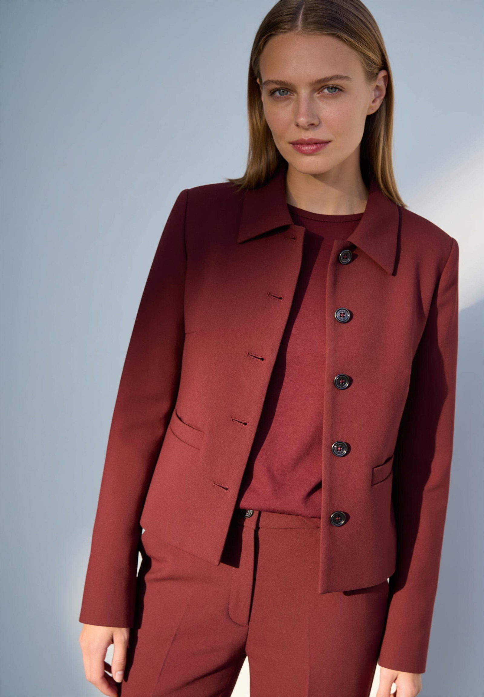Technical Double Jacket, pomegranate red #3