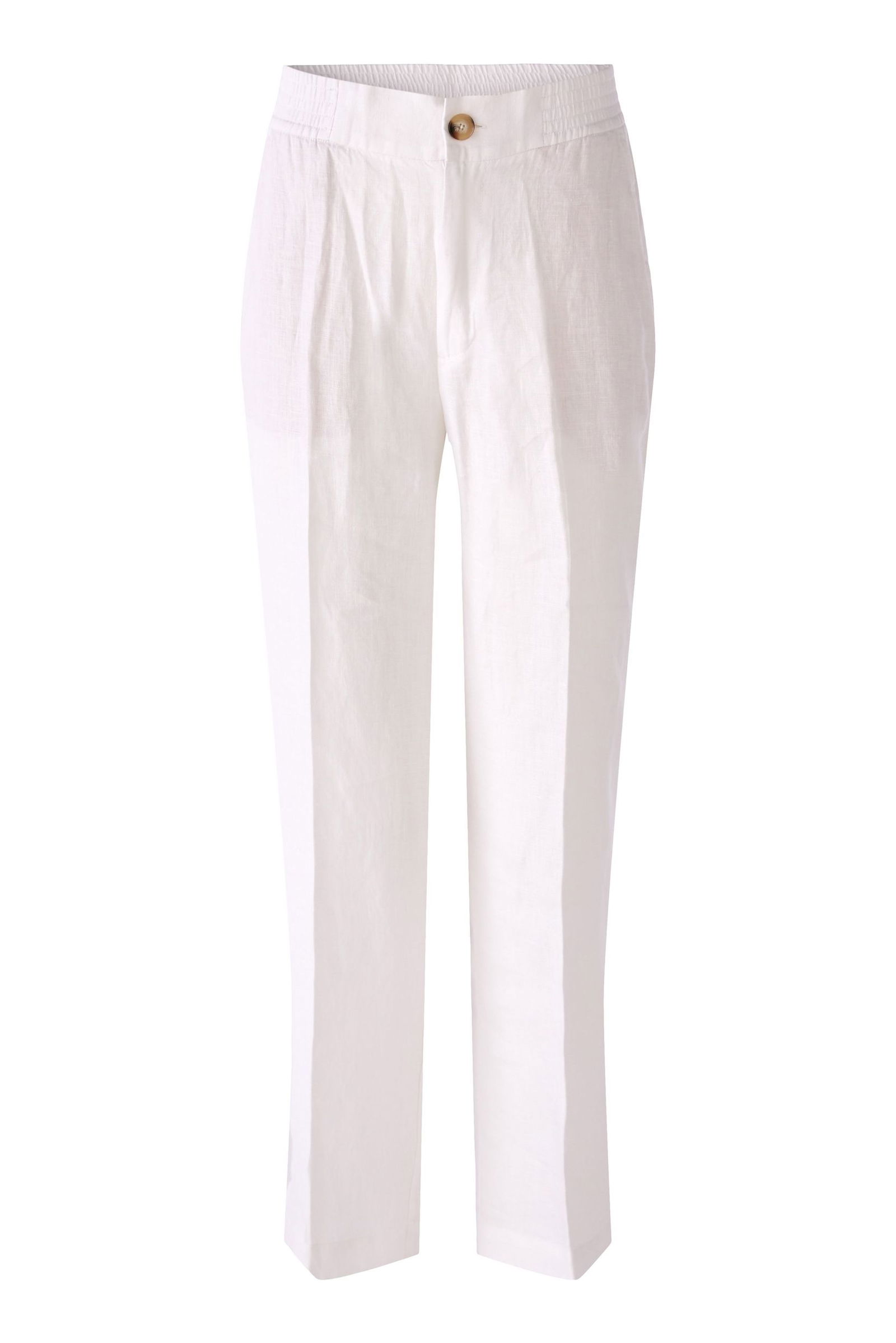 Oui |  Oui Leinenhose  | 46 | optic white