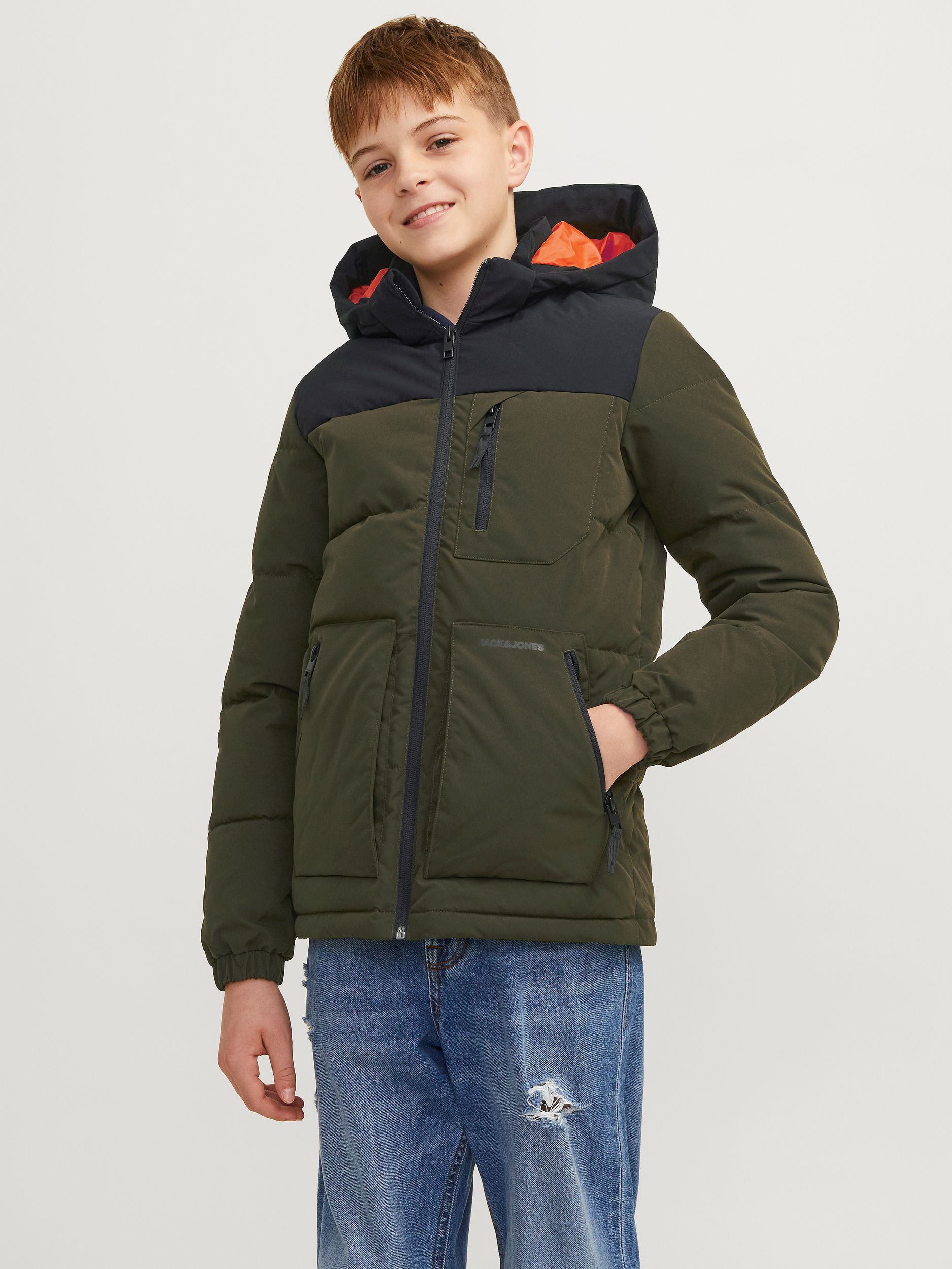 Jack&Jones |  JJEOTTO PUFFER JACKET SN JNR | 140 | rosin