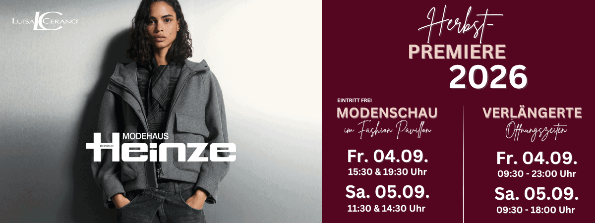 Herbstpremiere 2026 bei Modehaus Heinze desktop