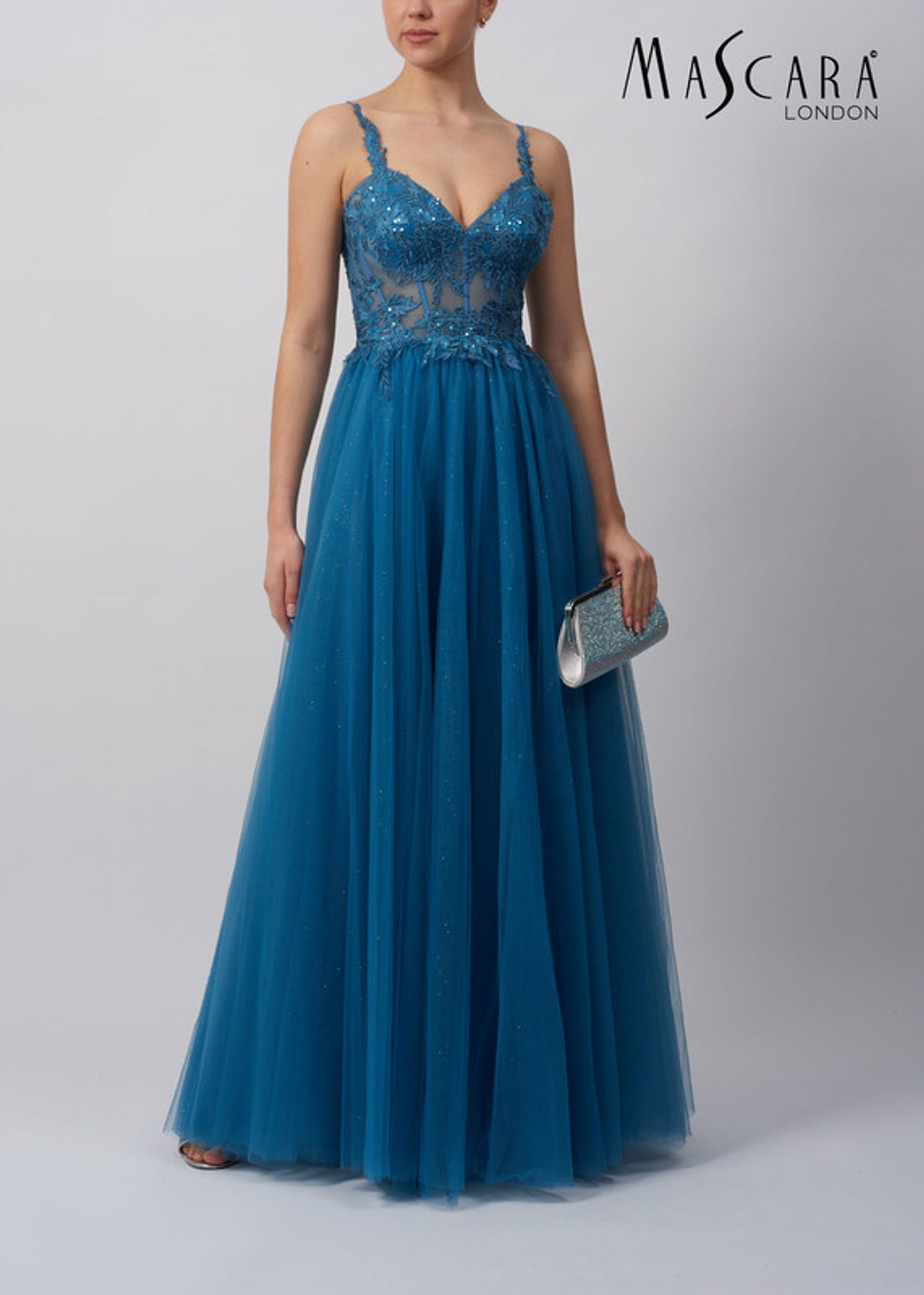 Mascara |  Mascara Langes Kleid  | 38 | chambray