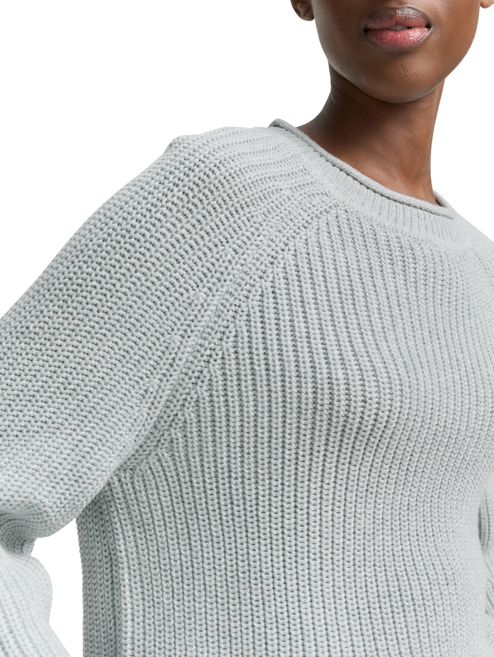 crew neck pullover, Silver Cloud Blue Melange #6