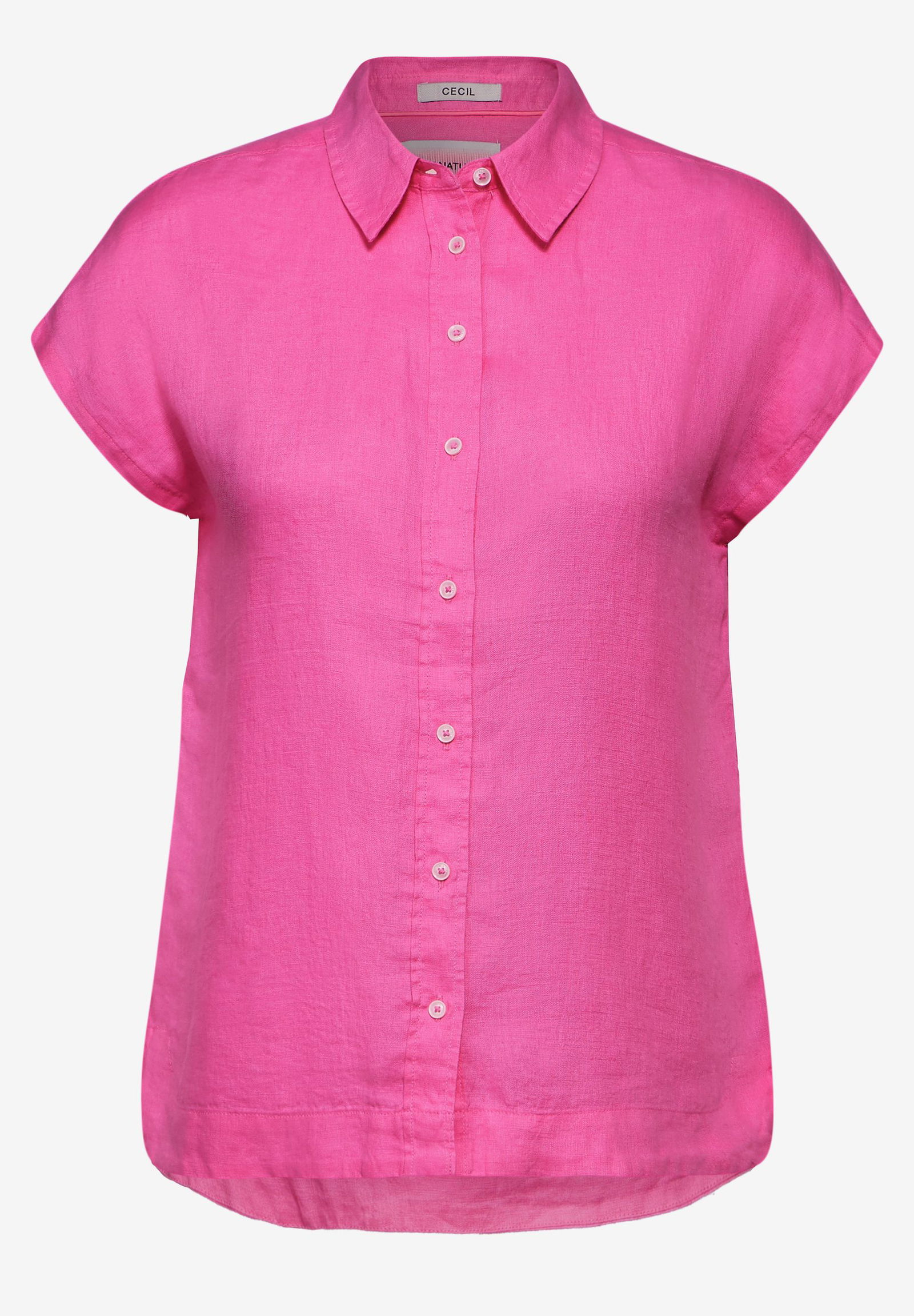 CECIL |  CECIL Bluse aus Leinen  | XXL | pink