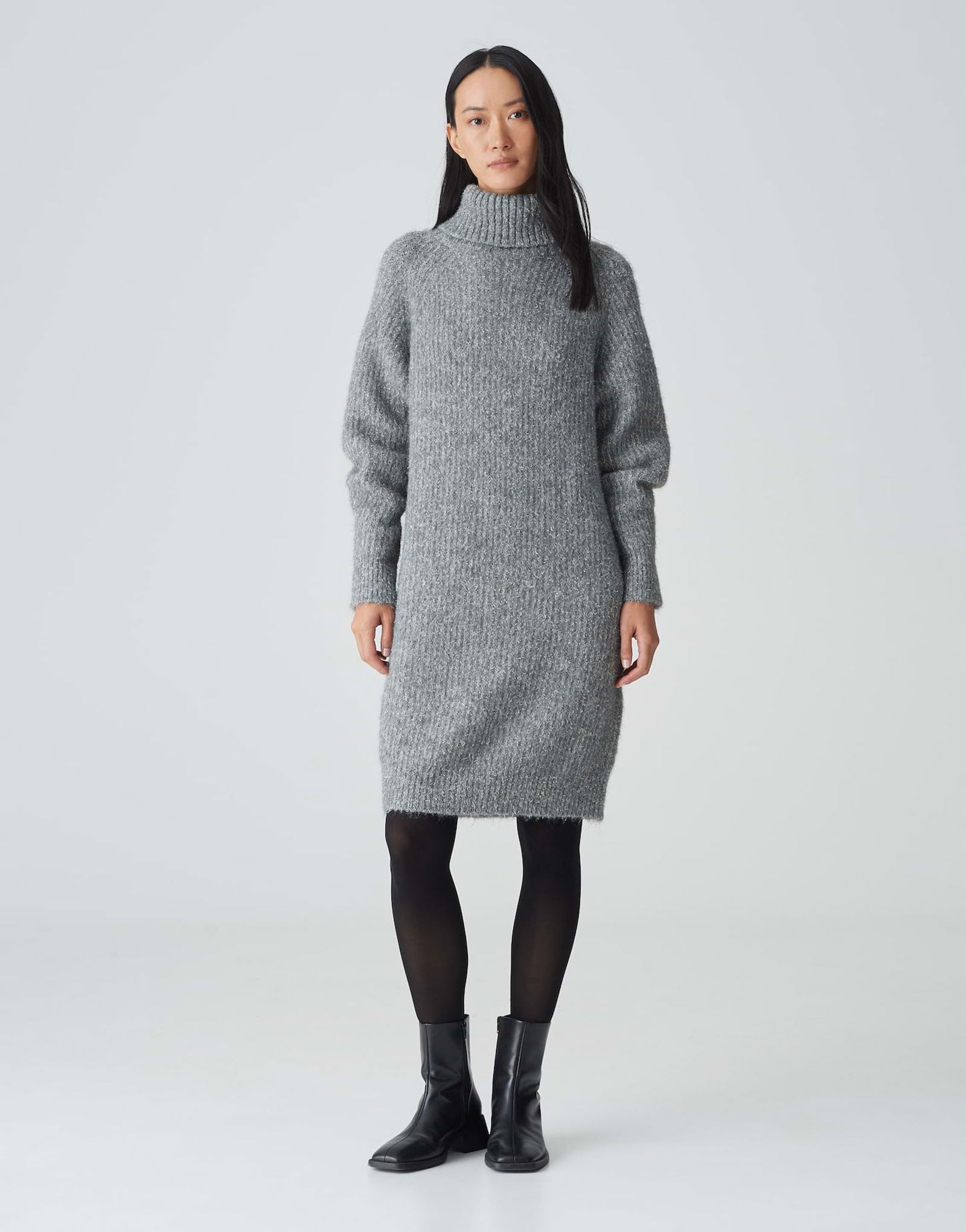 2a754657228fd3acecd792f3f4eb876a Opus | Opus Strickkleid "Wakona" | 34 | easy grey