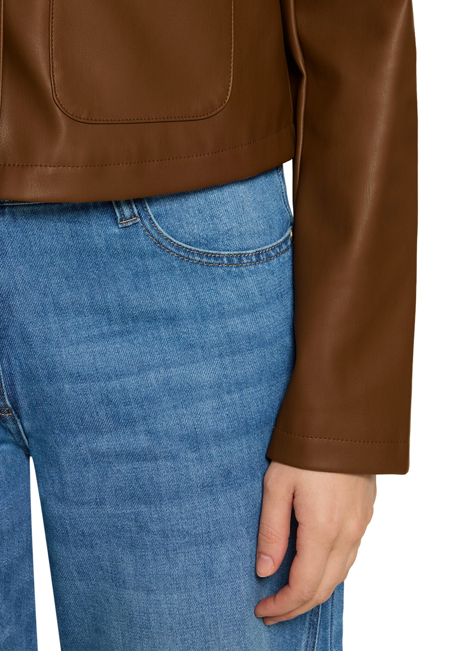 Blazerjacke Kurz 1/1 Arm, Dark Coffee #7