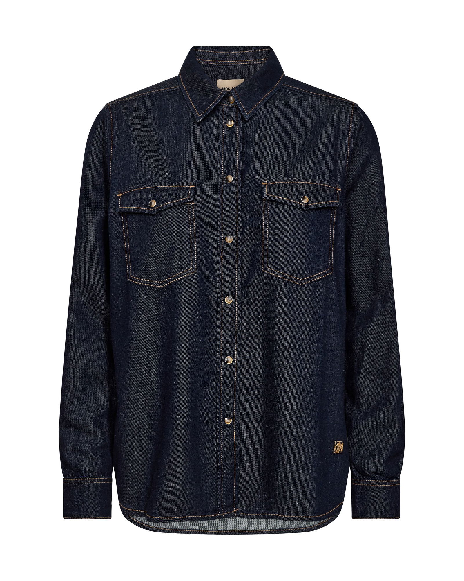 Mos Mosh | MMNatalie Denim Shirt | XL | dark blue
