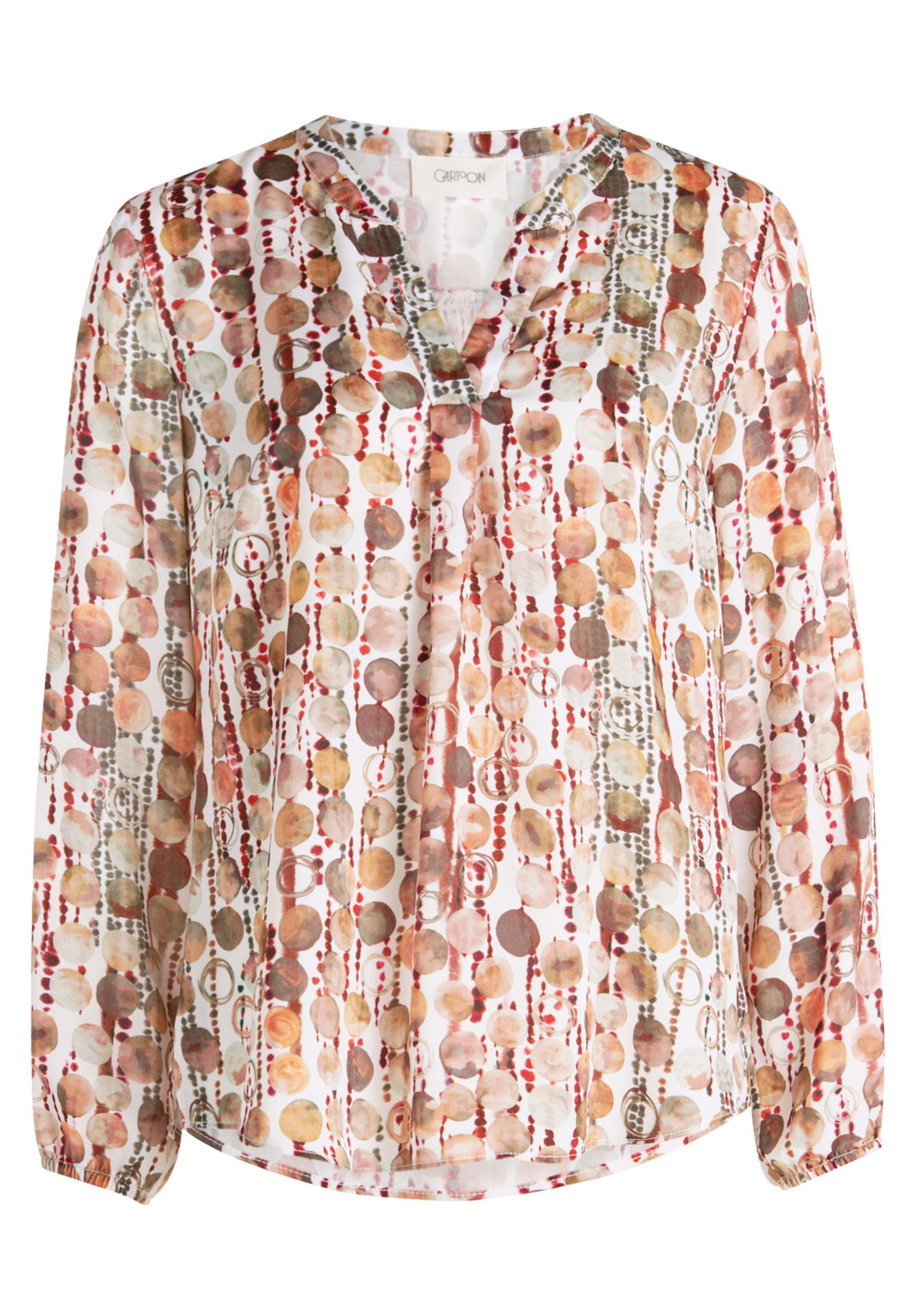 Cartoon |  Cartoon Druckbluse  | 40 | brown/red