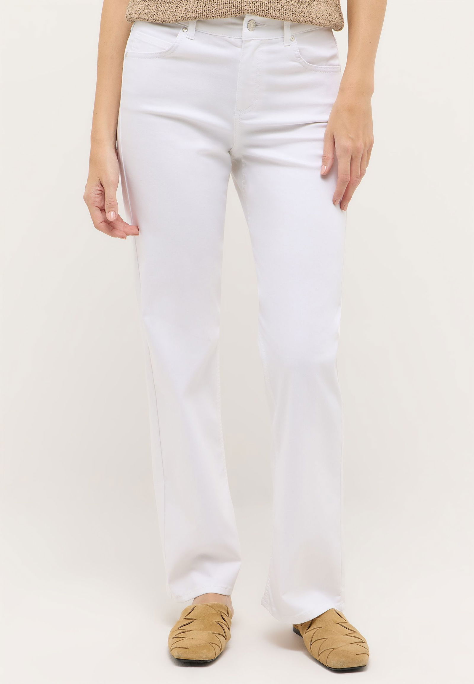 Angels |  Angels Straight Leg Jeans "Lara" | 42/30 | white