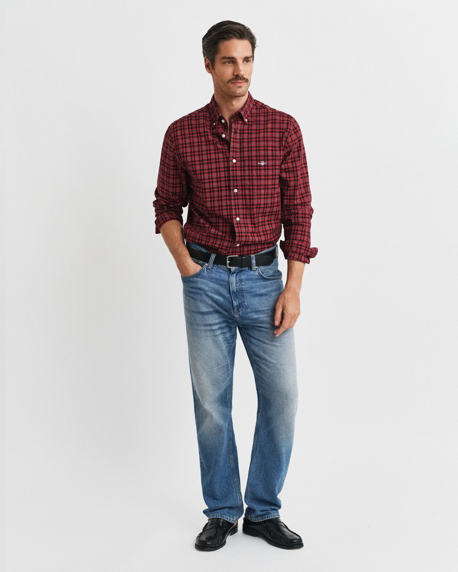 Gant |  Gant Hemd Modern Fit  | XL | ruby red