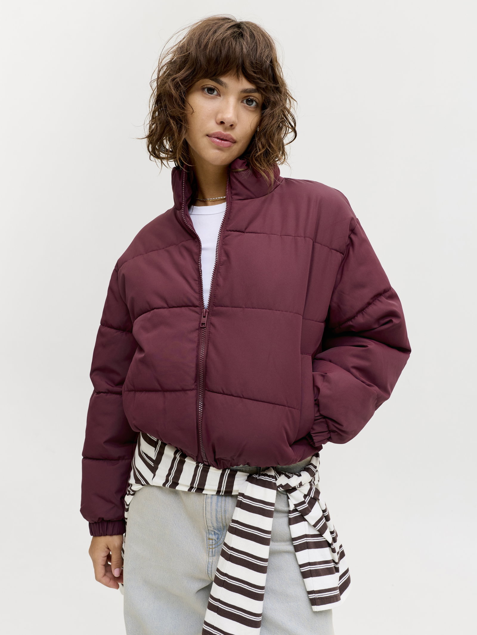 JXTRACY PUFFER JACKET OTW LN, Cabernet #5