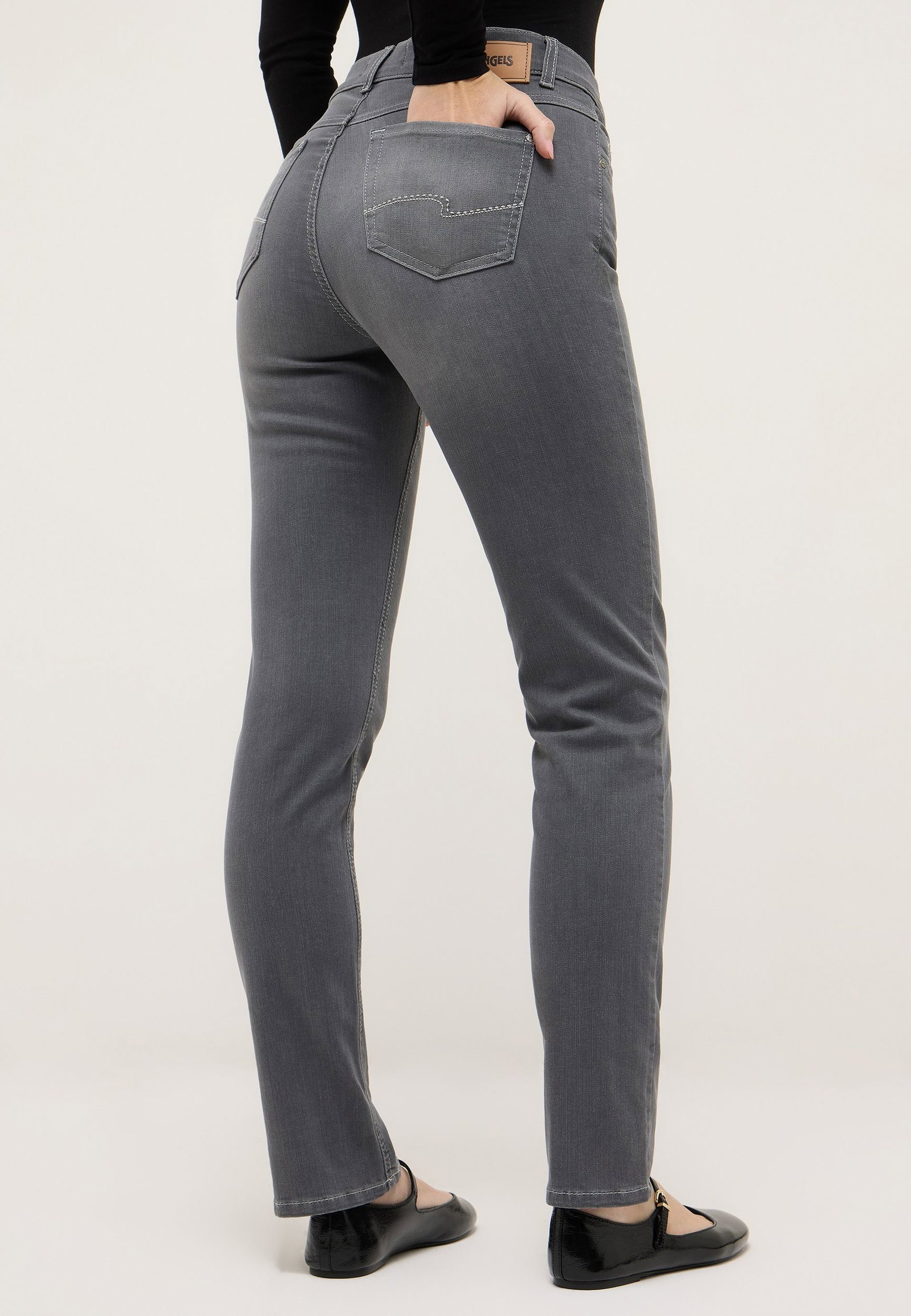 Angels |  Angels Straight Leg Jeans "Cici" | 44/32 | mid grey used