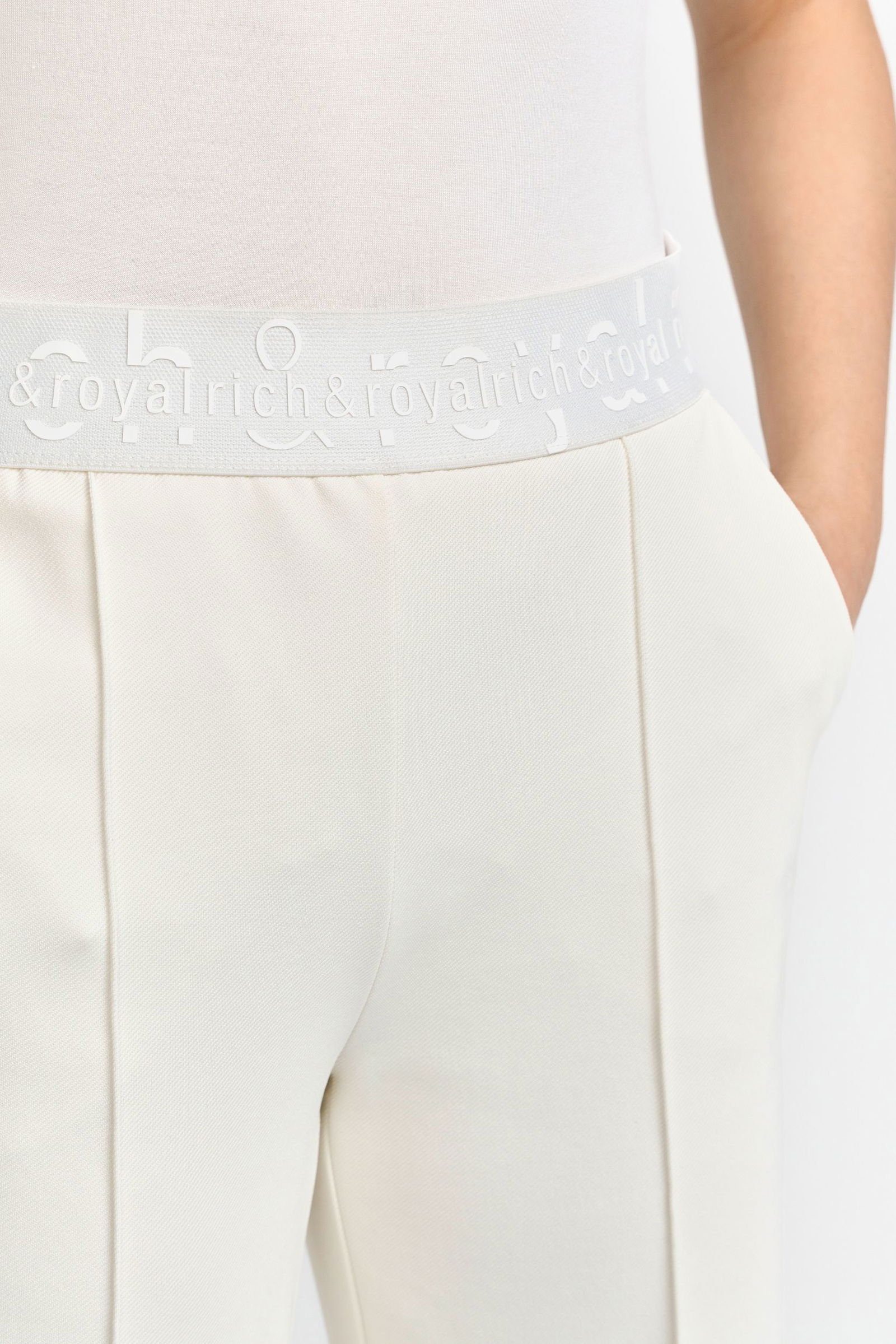 Rich & Royal |  Rich & Royal Schmale Hose  | 42 | pearl white