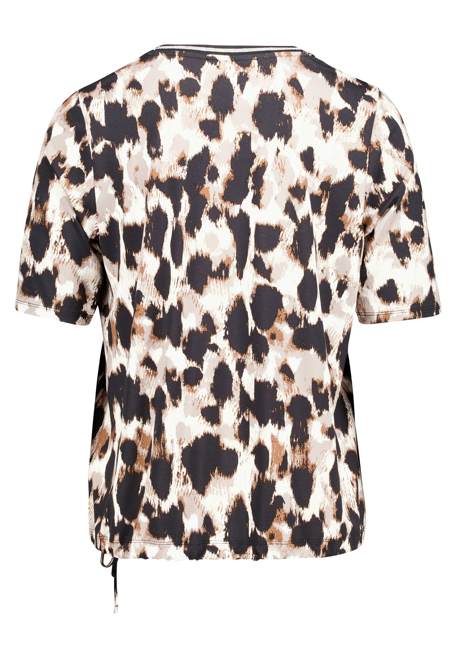 Shirt Kurz 1/2 Arm, Beige/Black #2