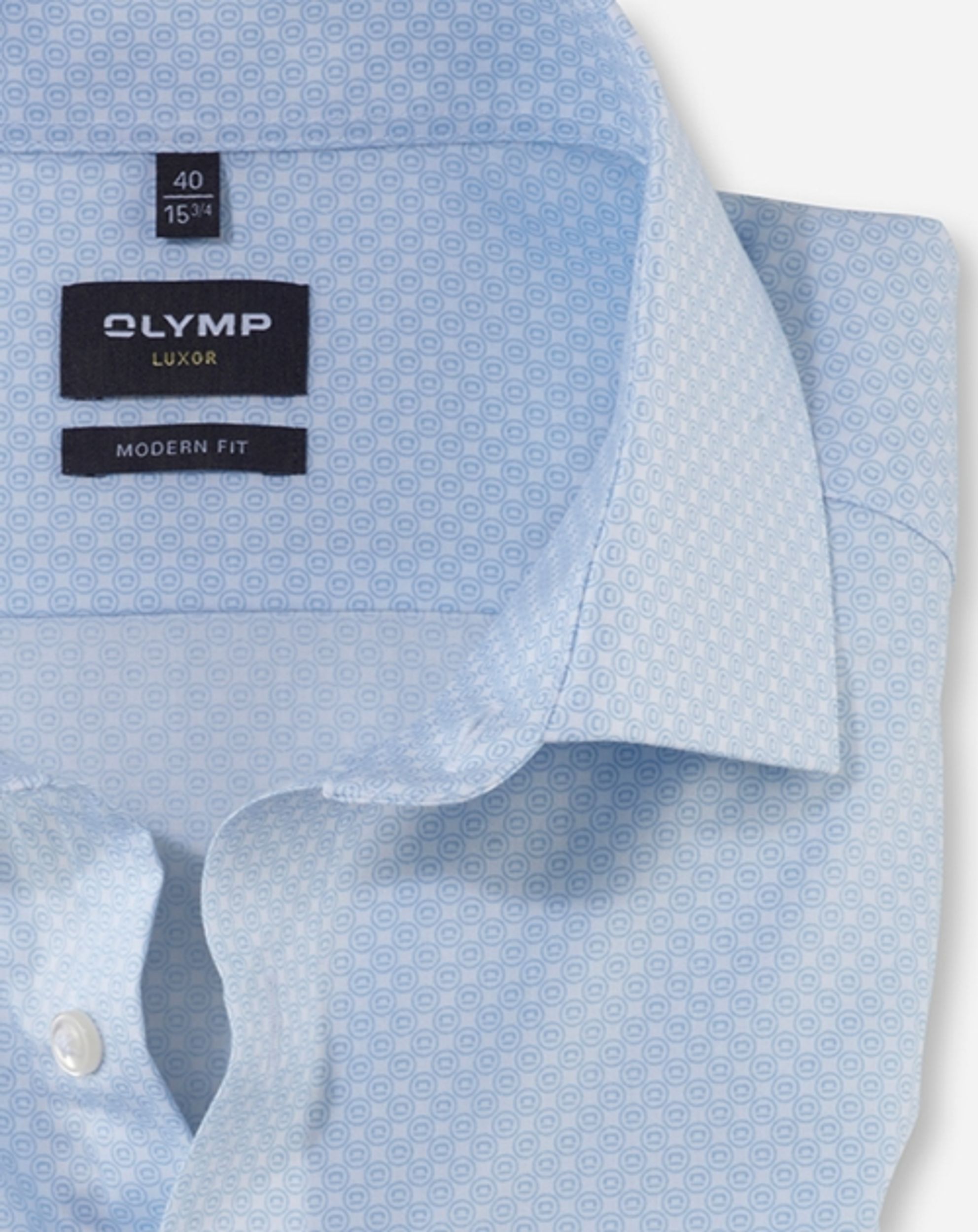 Olymp |  Olymp Hemd Comfort Fit  | 45 | bleu