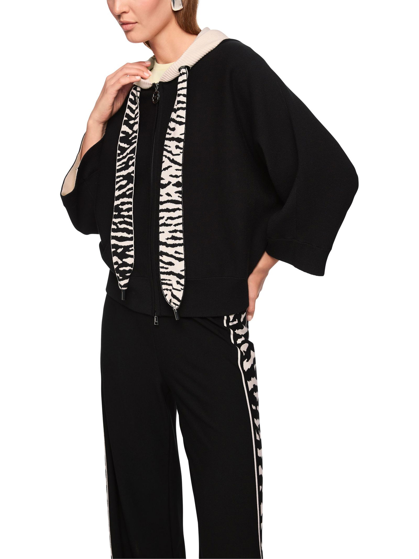 Marc Cain Sports |  Marc Cain Sports Strickjacke | Cardigan  | 46 | black