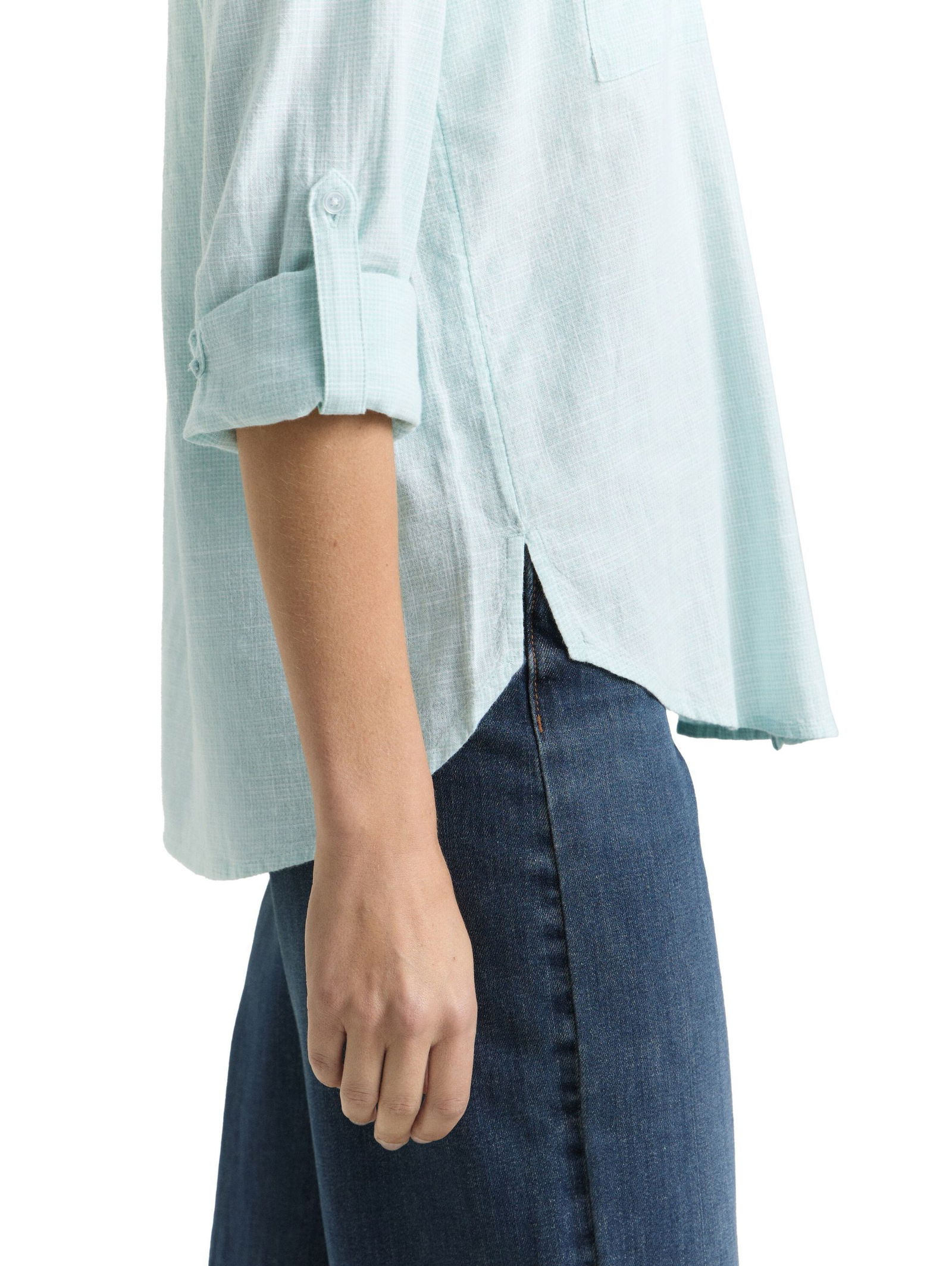 Tom Tailor |  Bluse mit Brusttaschen | 46 | vivid leaf green