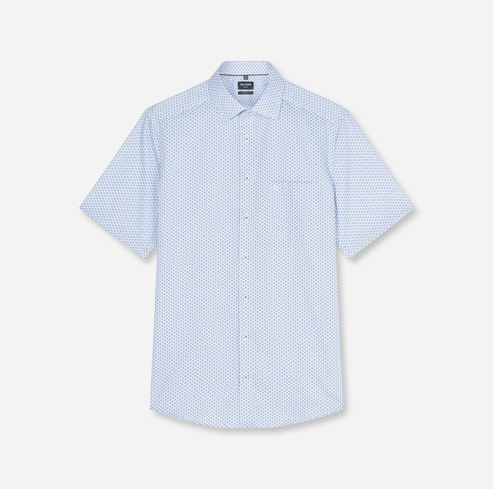 Olymp |  Olymp Hemd Regular Fit  | 43 | bleu