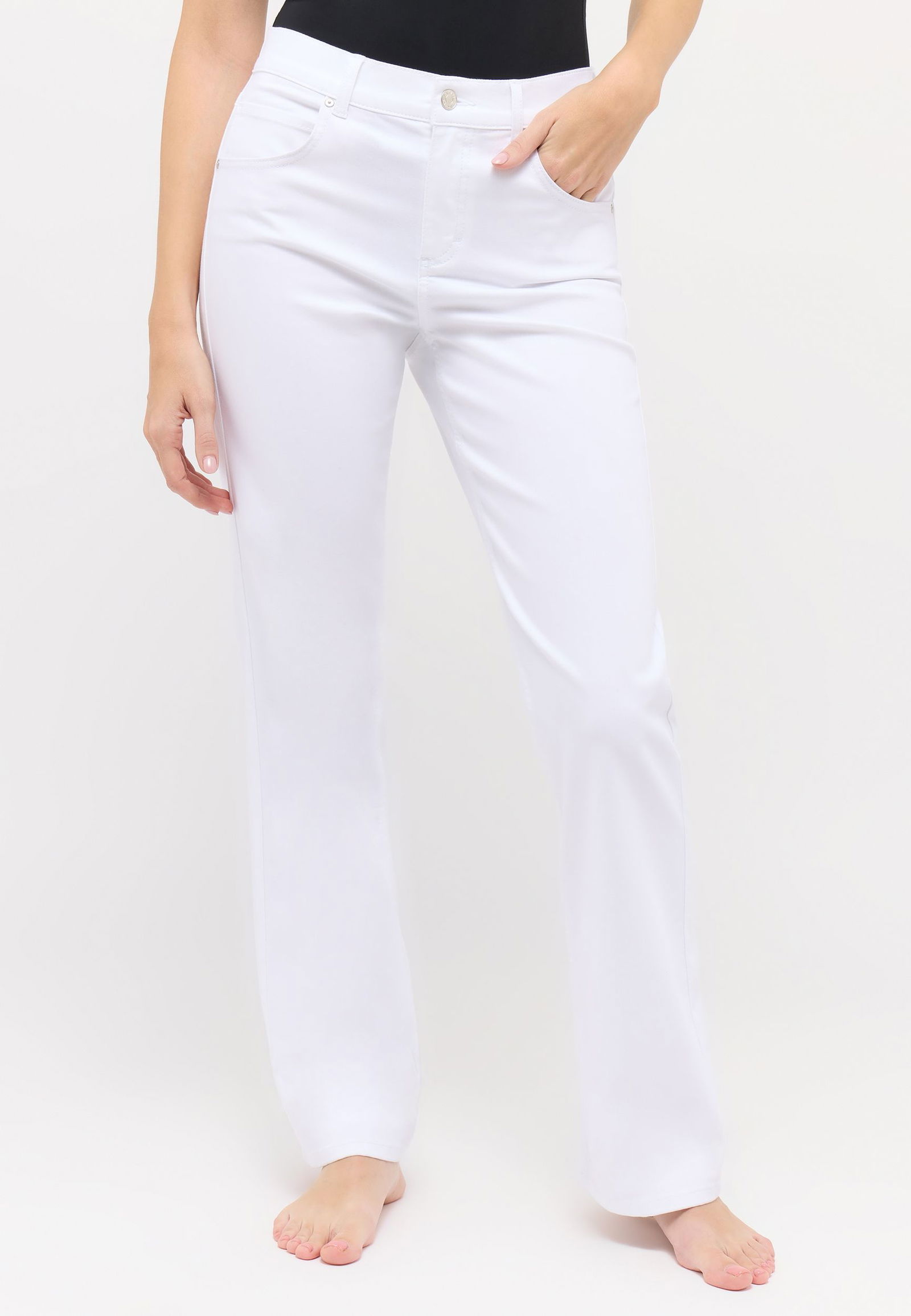 0572022f0c0c4f818c7eb934b77ab3e2 Angels |  Angels Straight Leg Jeans  | 42/30 | white