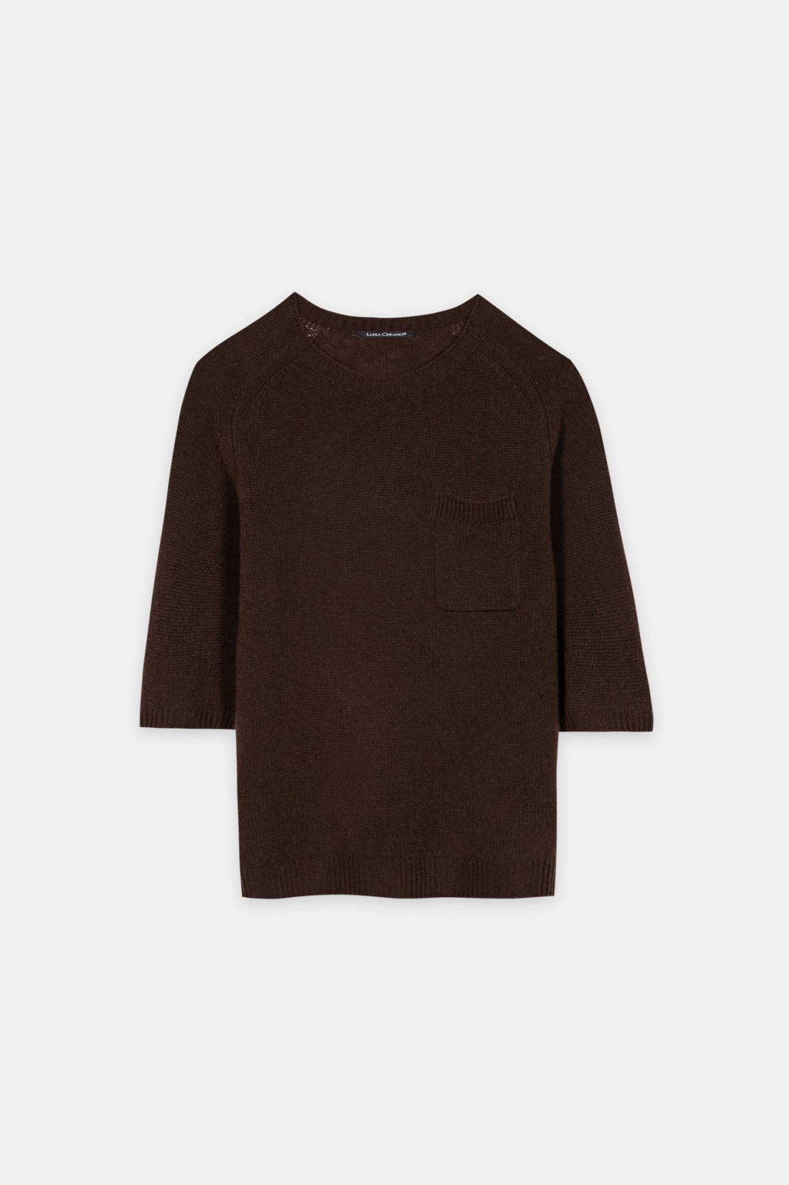 Luisa Cerano Pullover aus Kaschmir-Mix marone #1