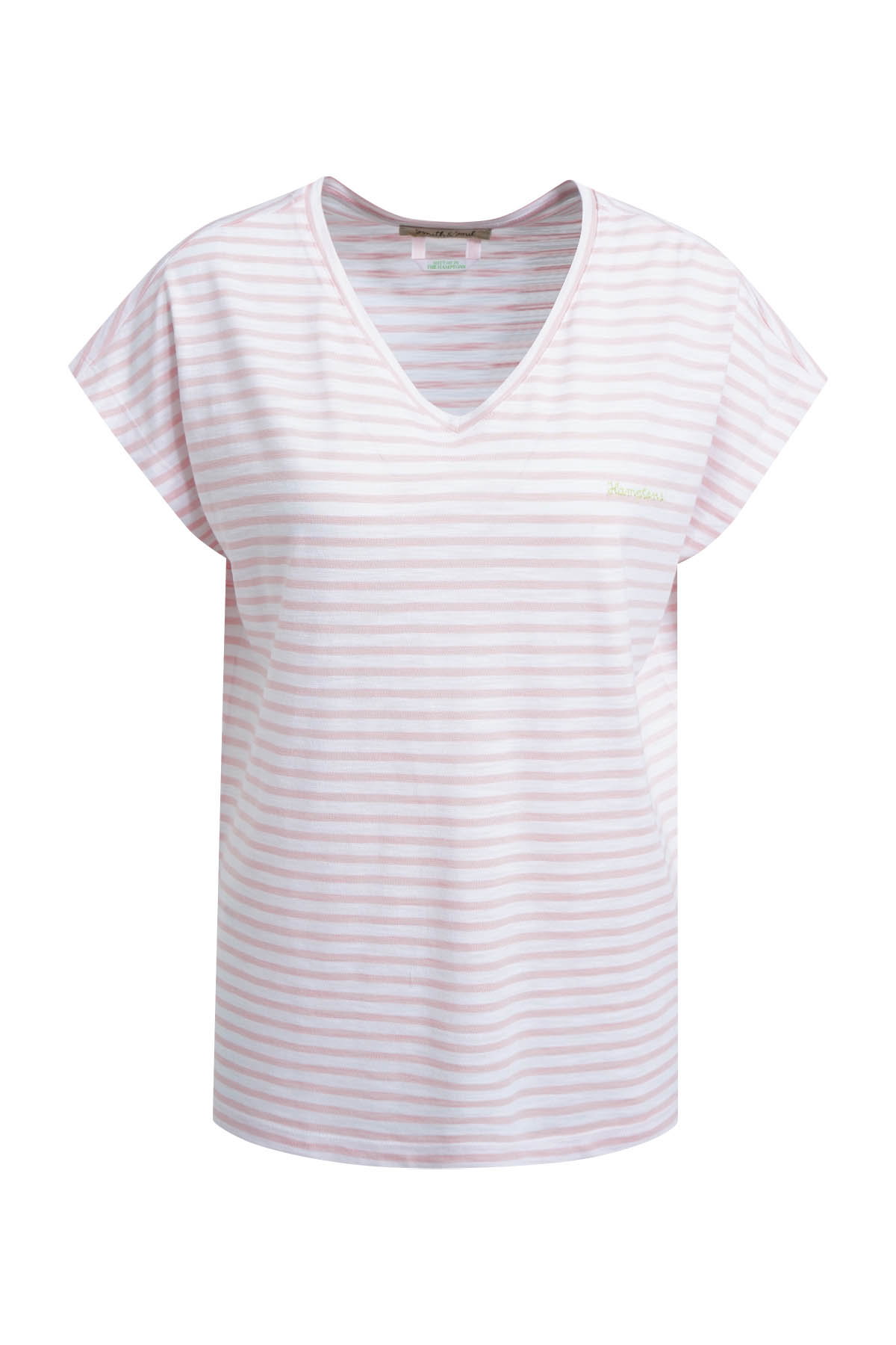 Oversize Vneck T-shirt Striped #1