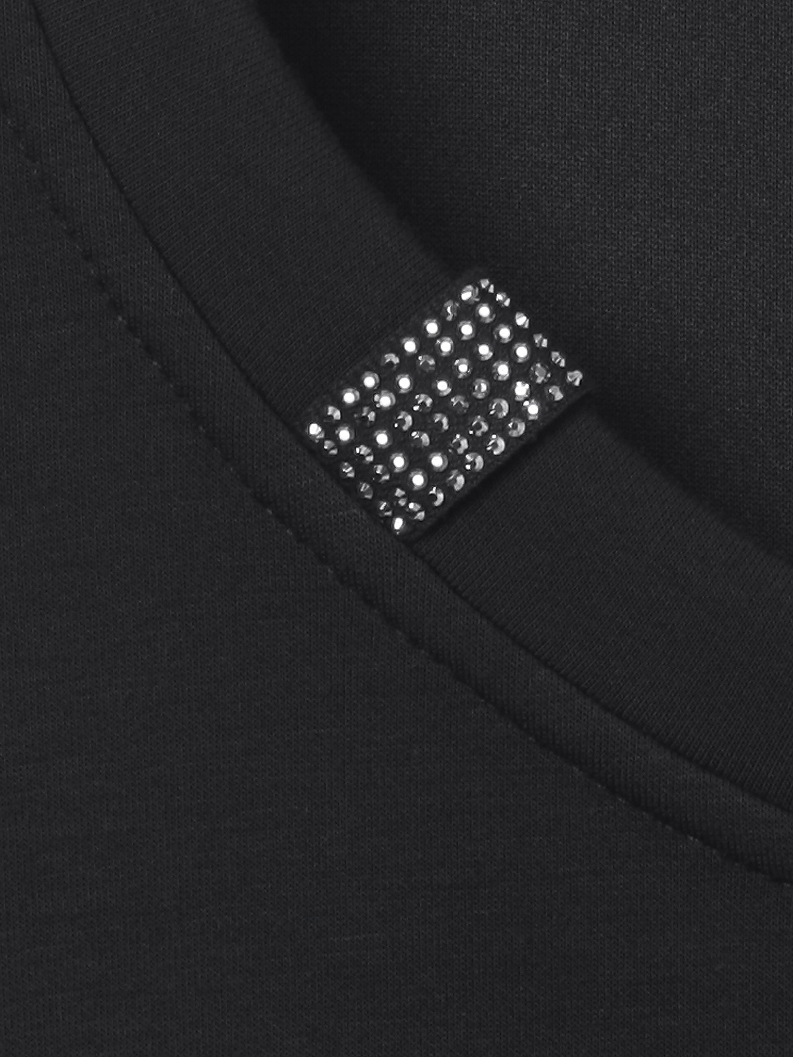 Sweatshirt Rundhals 3/4 Arm, schwarz #3