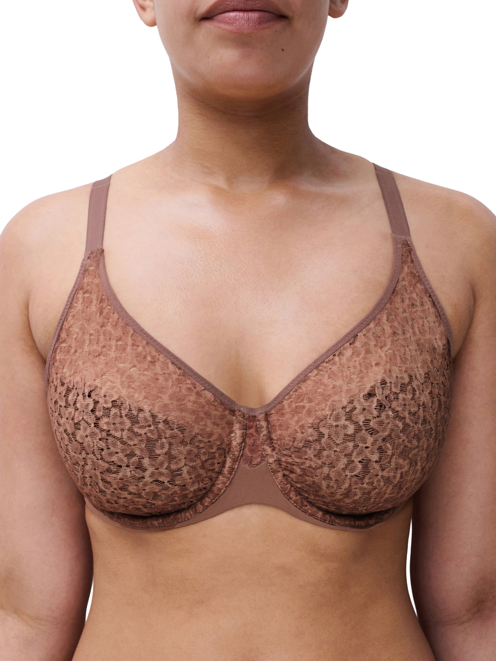 NORAH LI BH MIT BUEG. BEDECKEND GEMOLDET, WILD BROWN #4