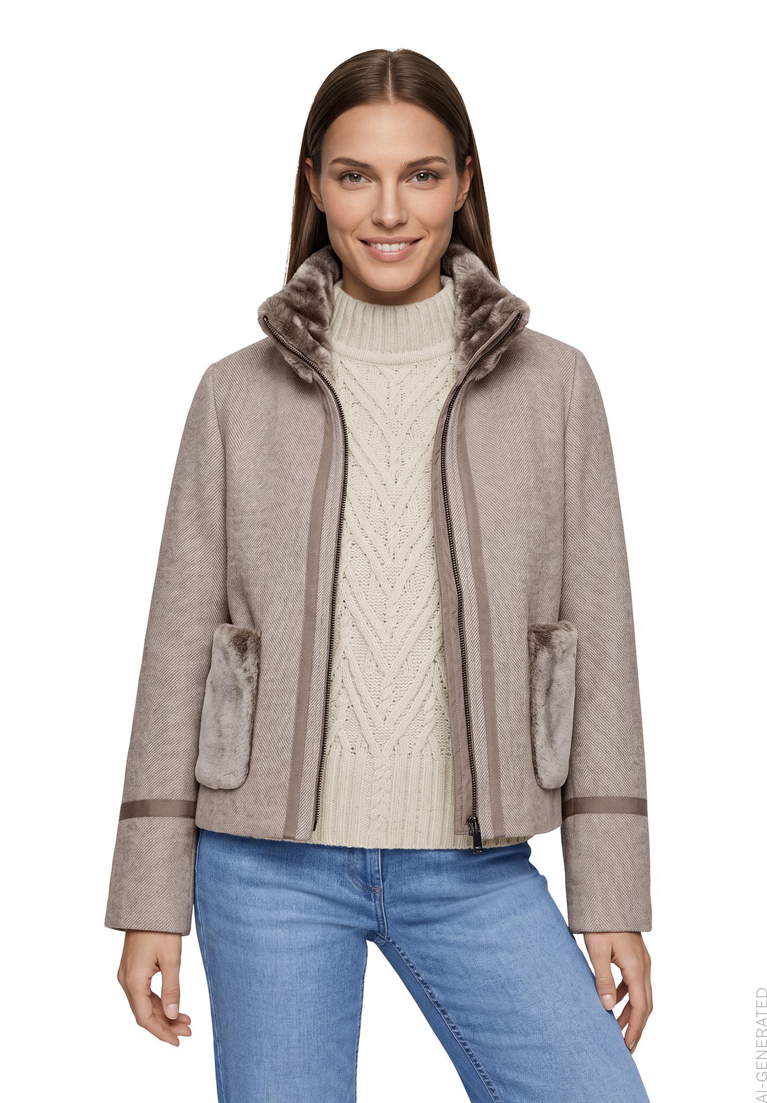 Jacke Wolle, Walnut Melange #3